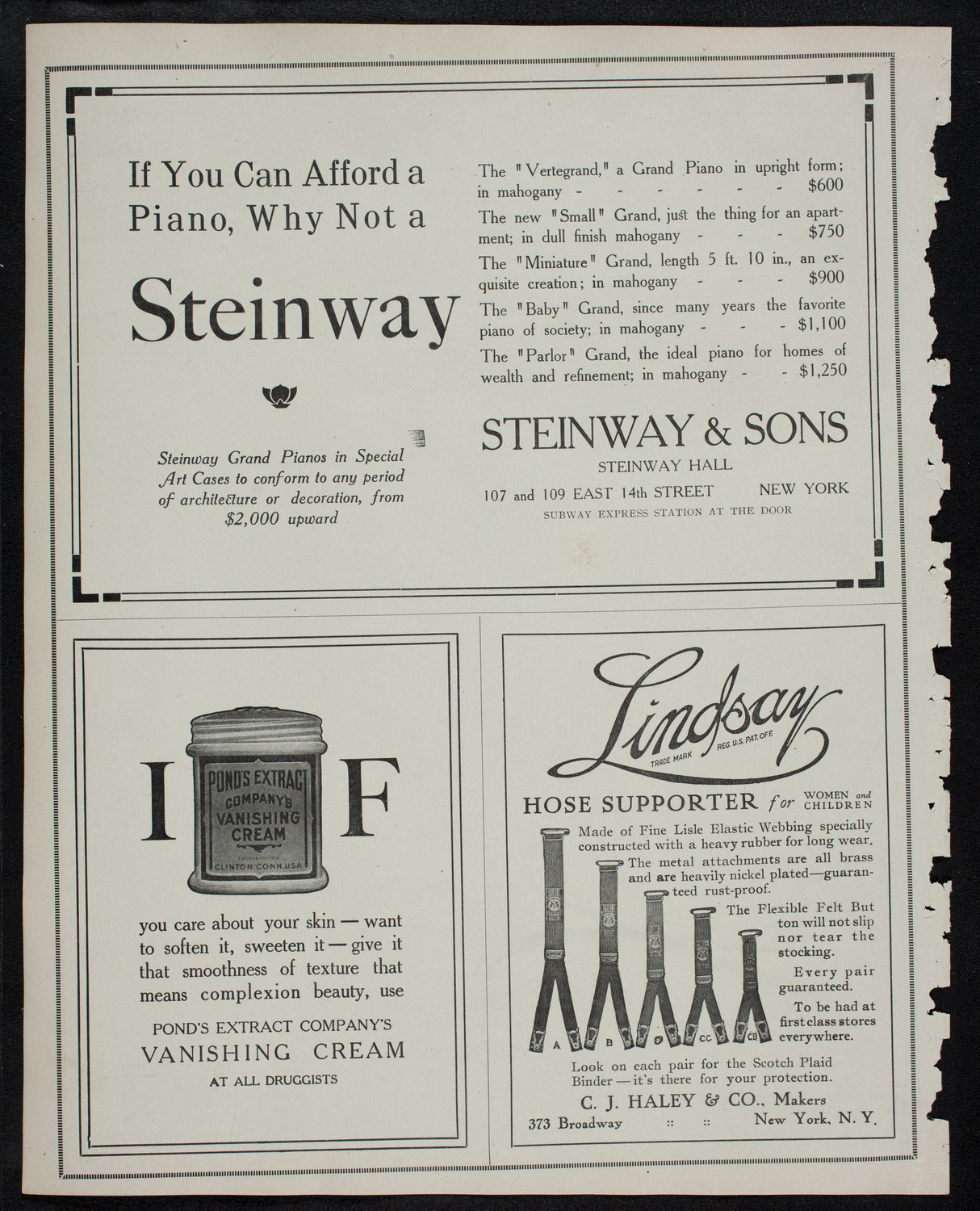 New York Banks' Glee Club, December 10, 1912, program page 4
