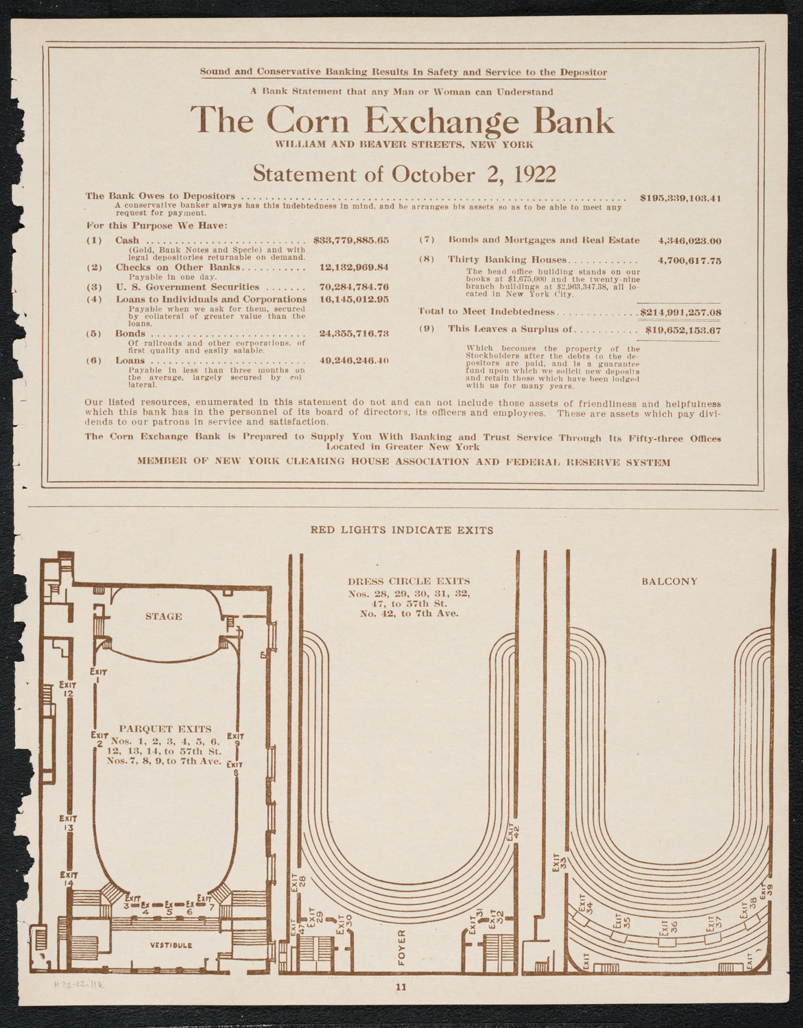 Oratorio Society of New York, November 22, 1922, program page 11