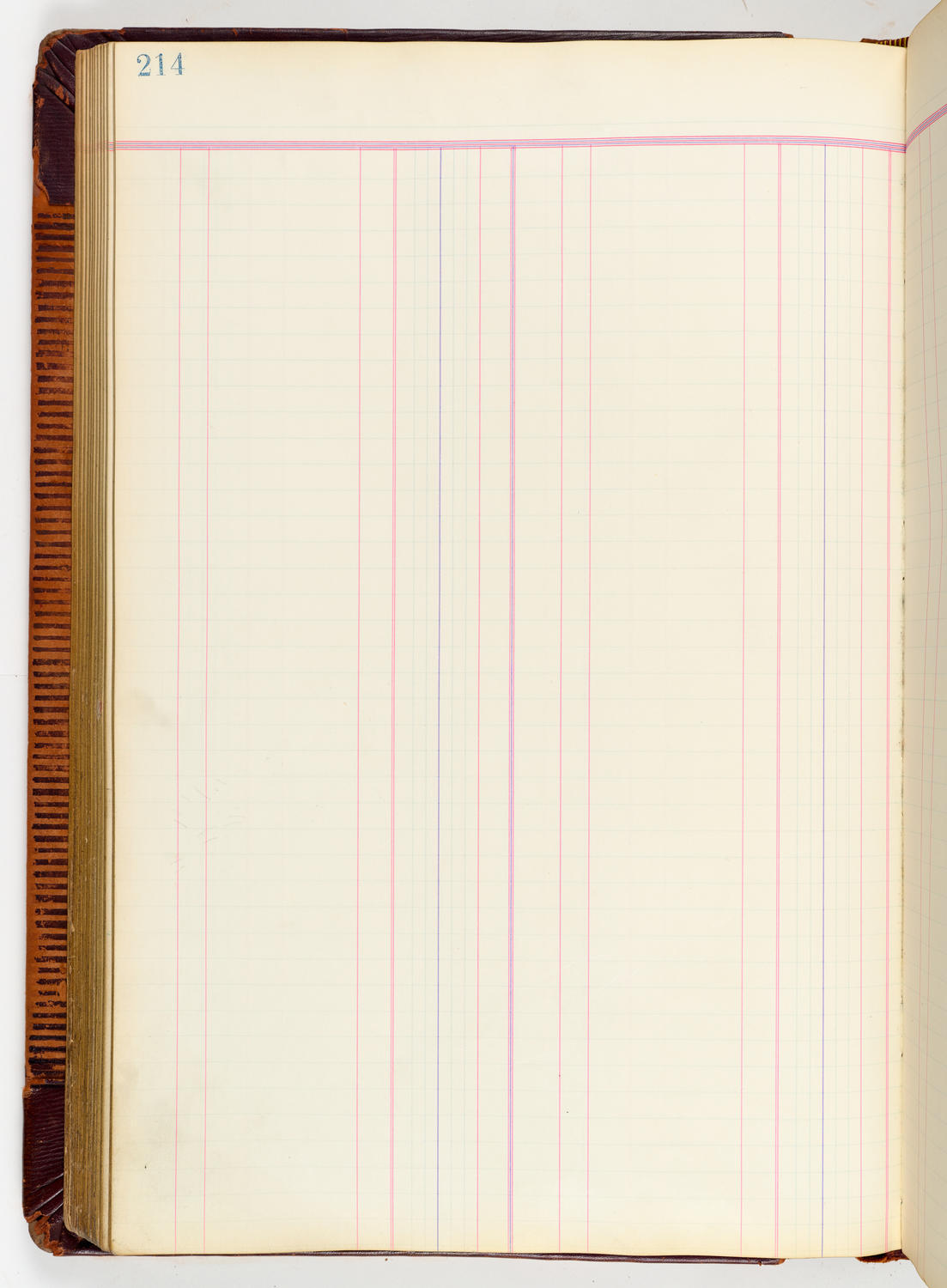 Music Hall Accounting Ledger, volume 3, page 214