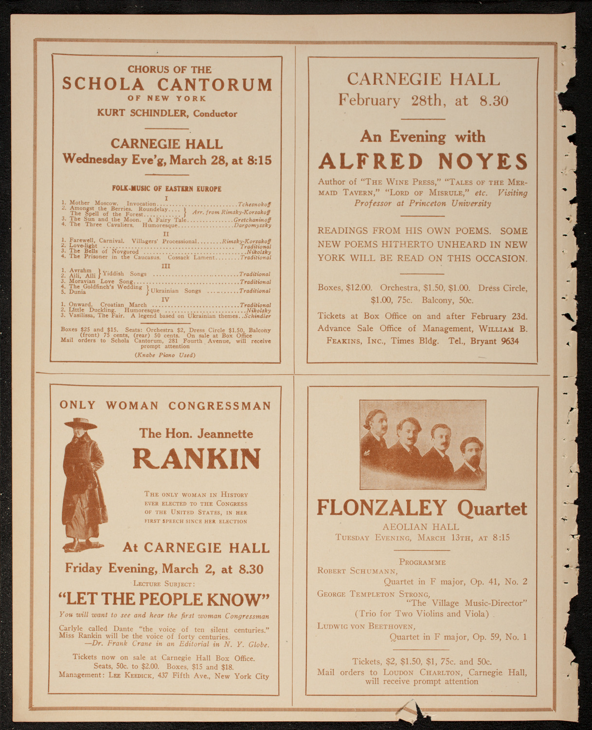 Meeting: The Humanitarian Cult, February 27, 1917, program page 10