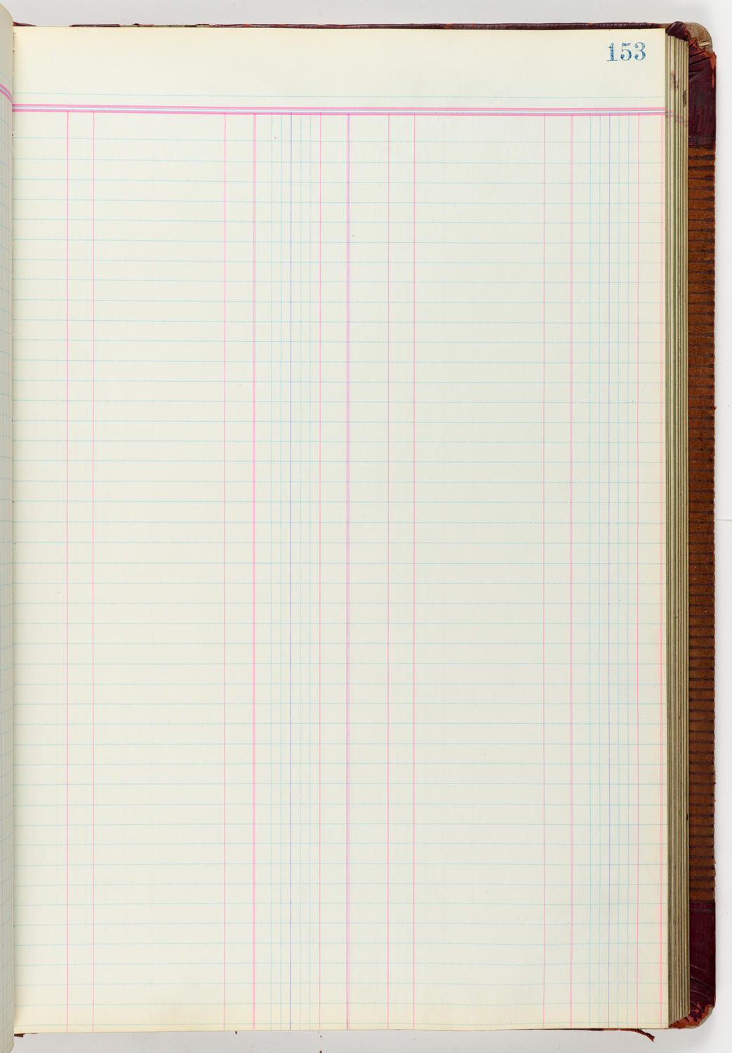 Music Hall Accounting Ledger Journal, volume 6, page 153
