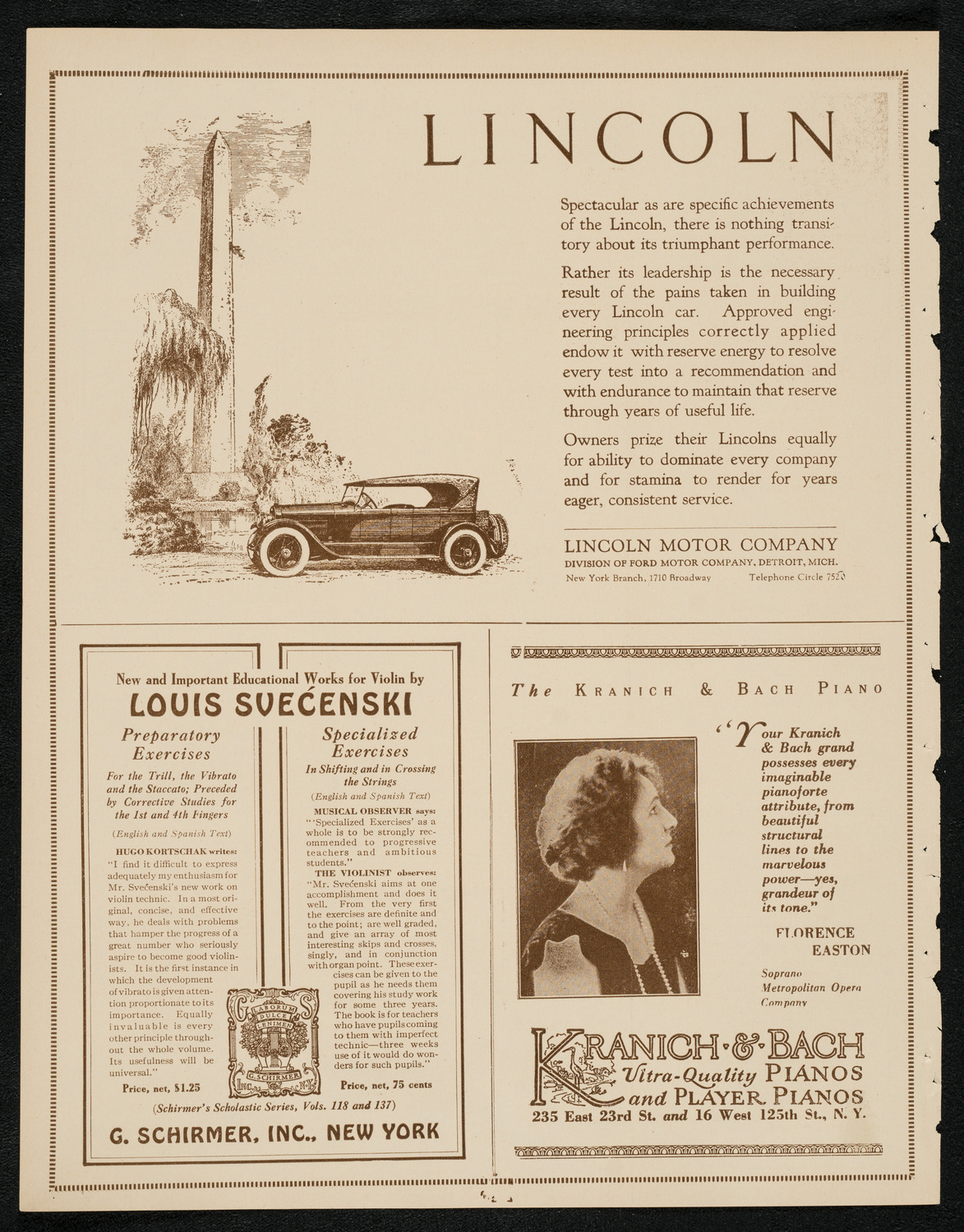 New York Philharmonic, March 27, 1924, program page 6