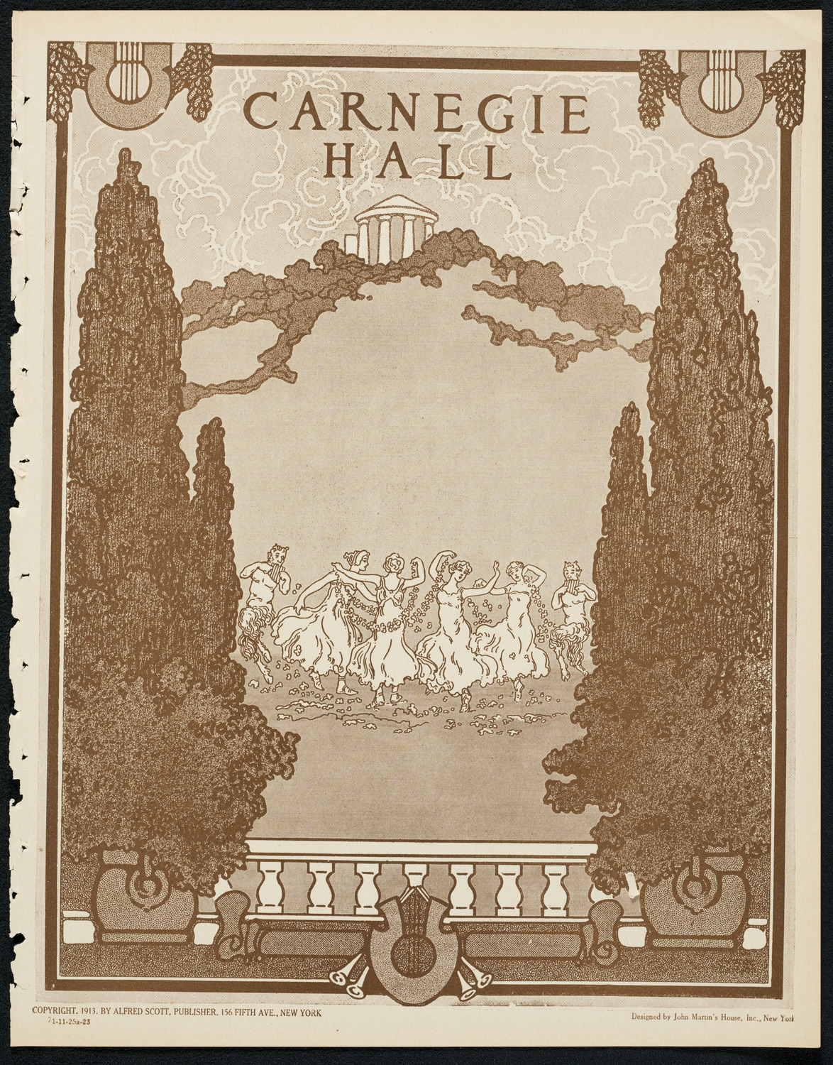New York Philharmonic, November 25, 1923, program page 1