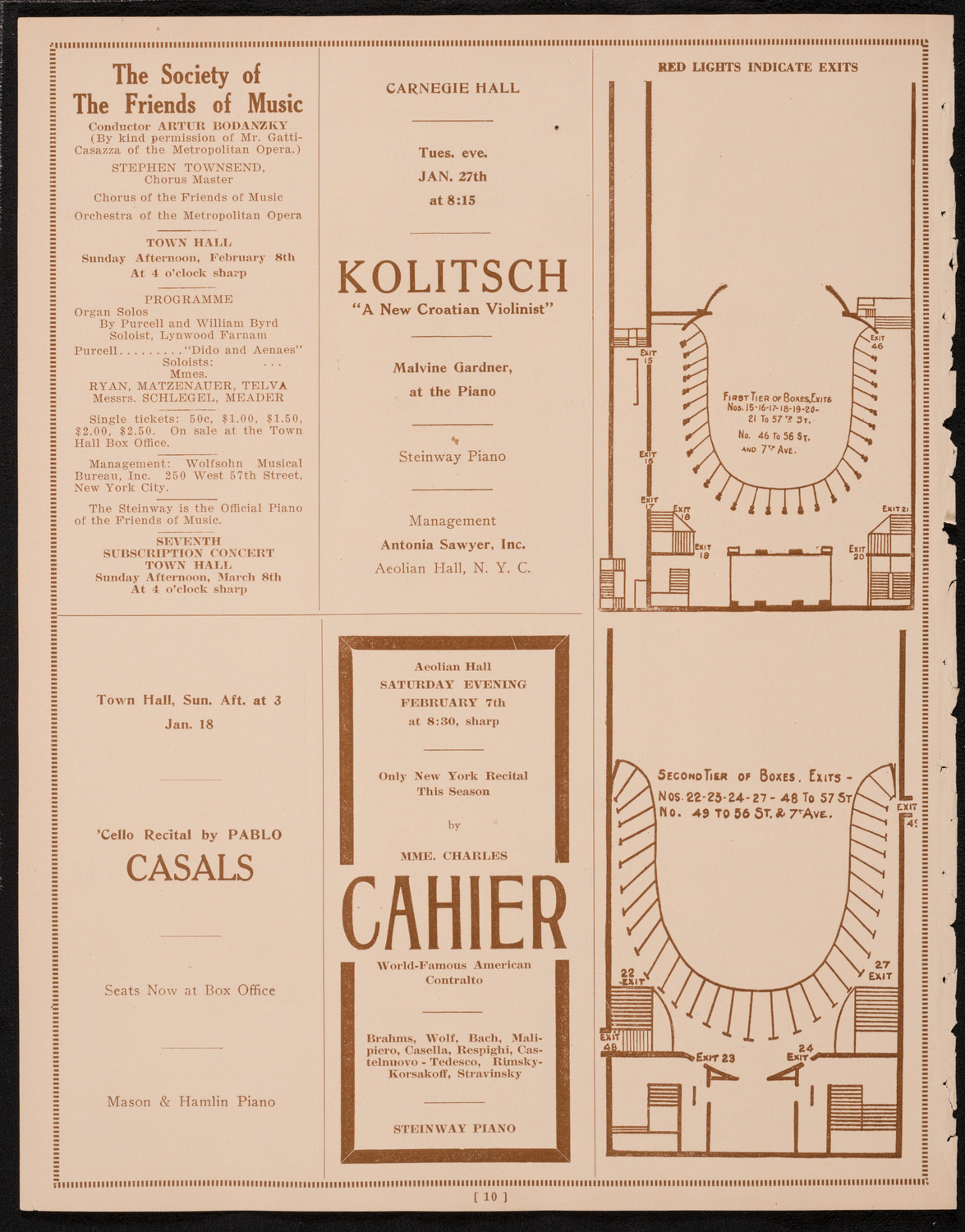 Allen McQuhae, Tenor, January 11, 1925, program page 10