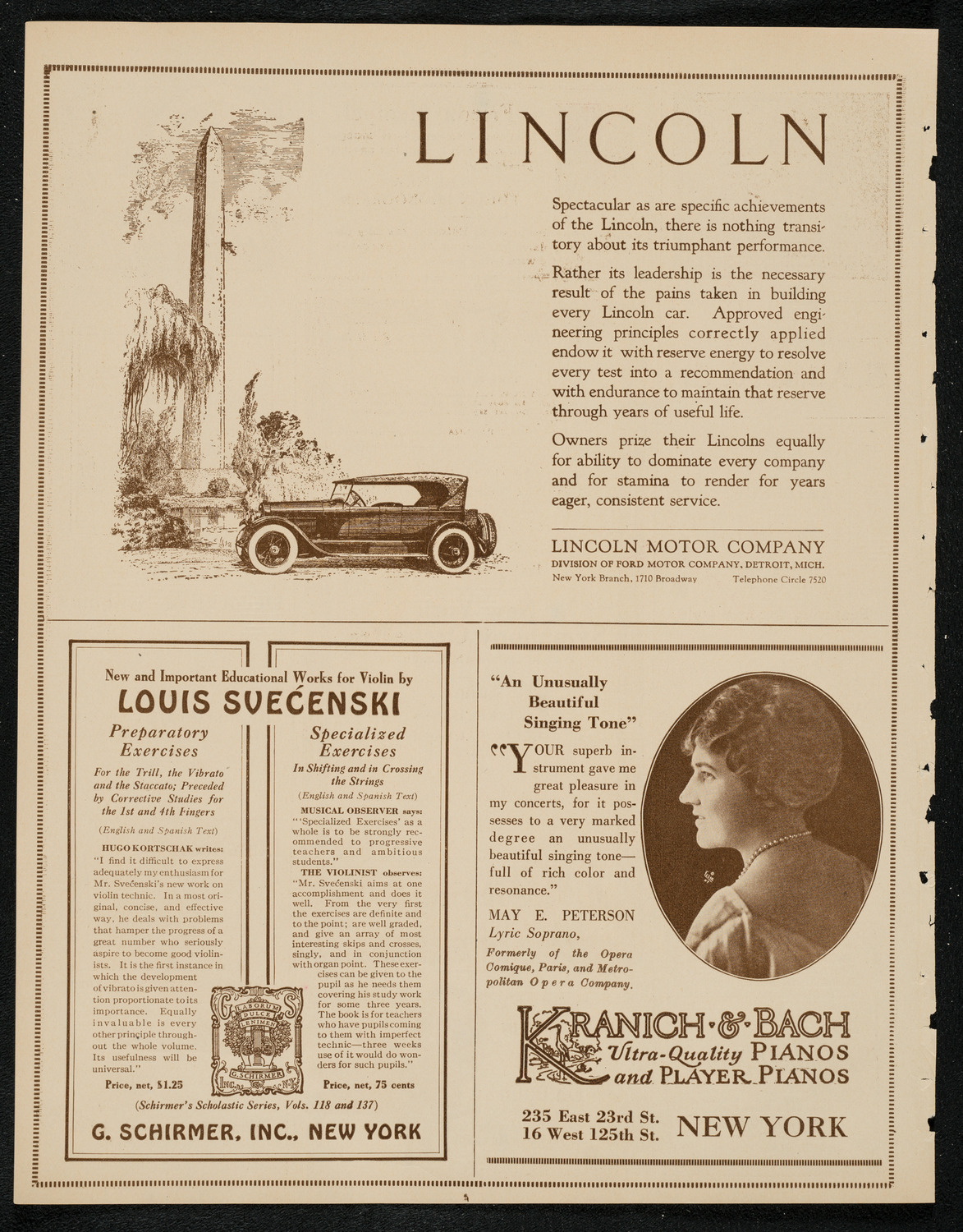 New York Symphony Orchestra, March 28, 1924, program page 6