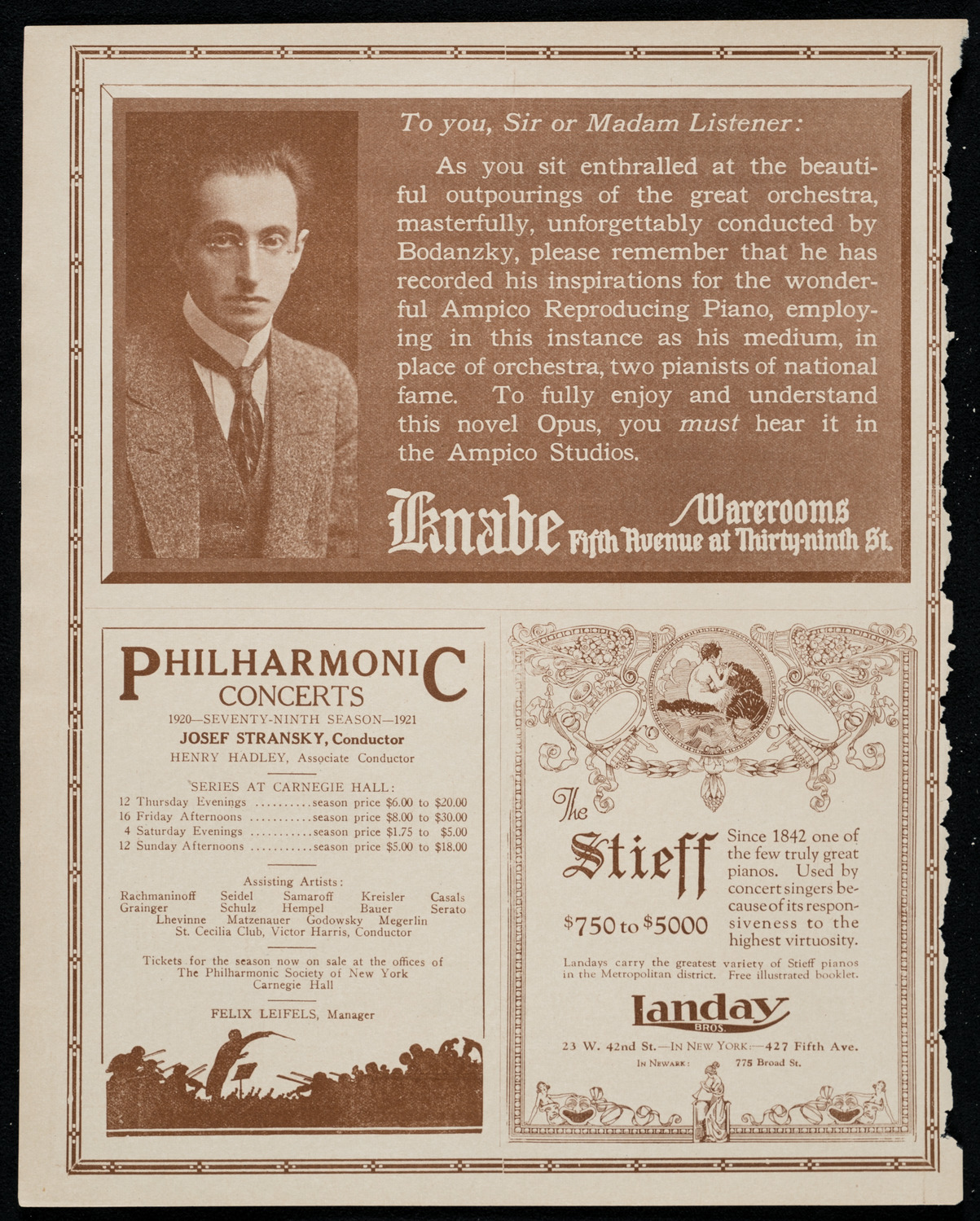Michel Gusikoff, Violin, October 25, 1920, program page 12