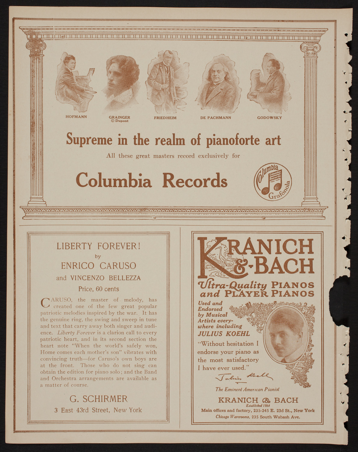 Meeting: The Humanitarian Cult, May 4, 1918, program page 6