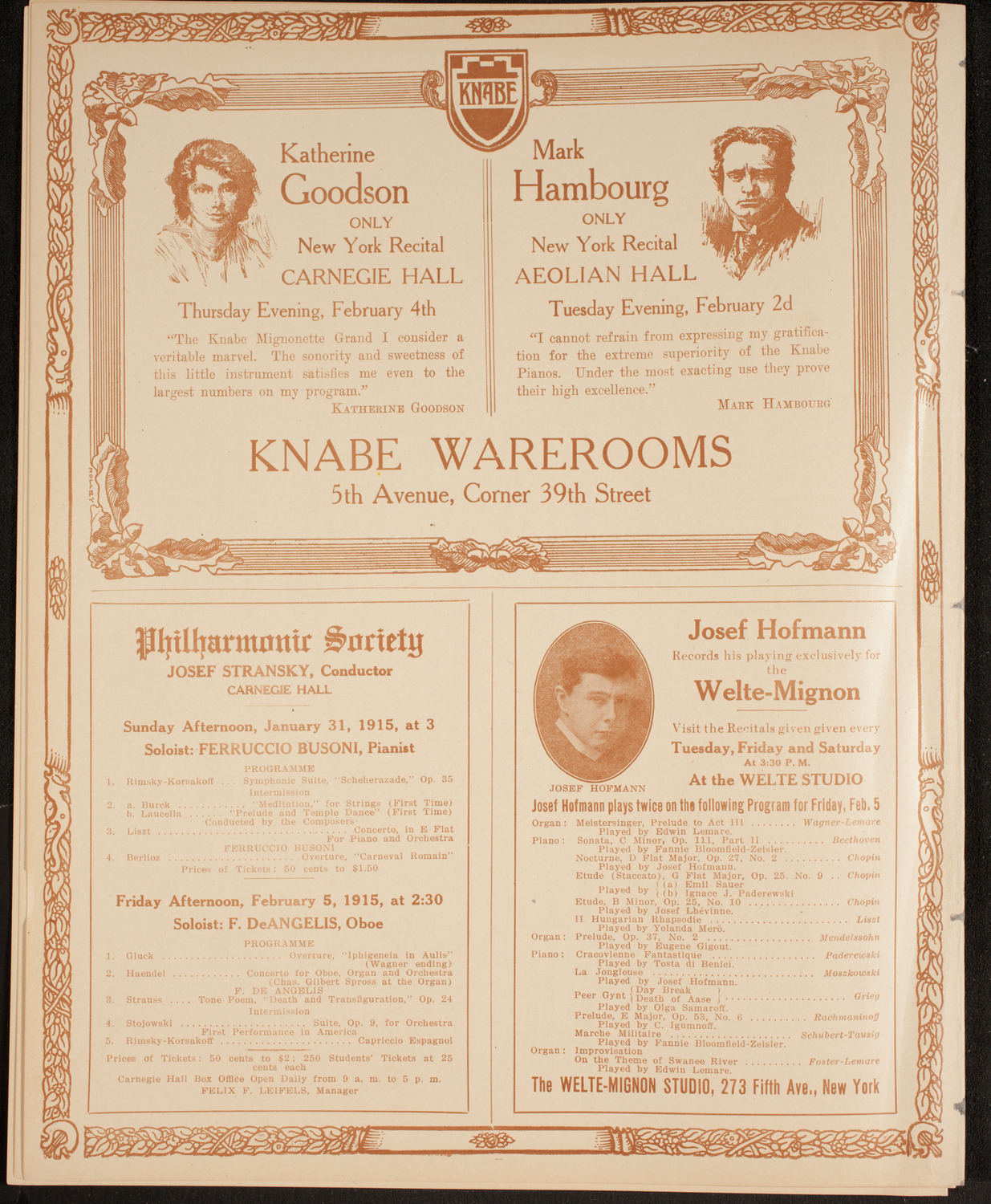 University Glee Club of New York City, January 30, 1915, program page 12