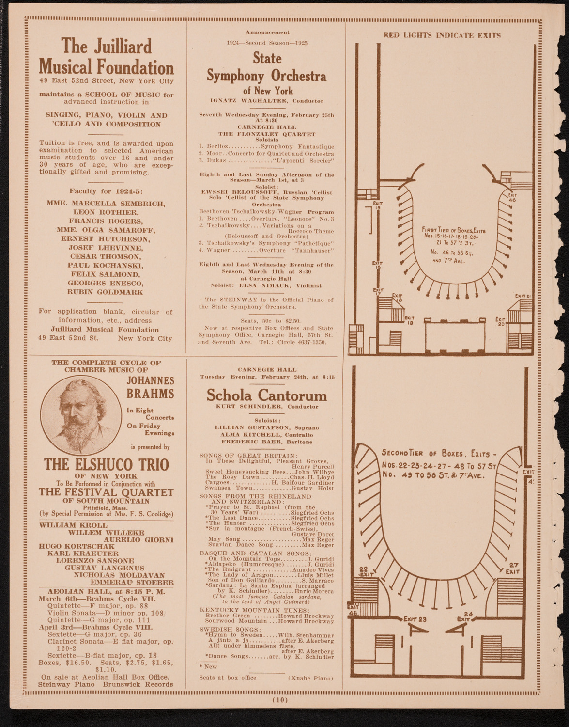 State Symphony Orchestra of New York, February 17, 1925, program page 7