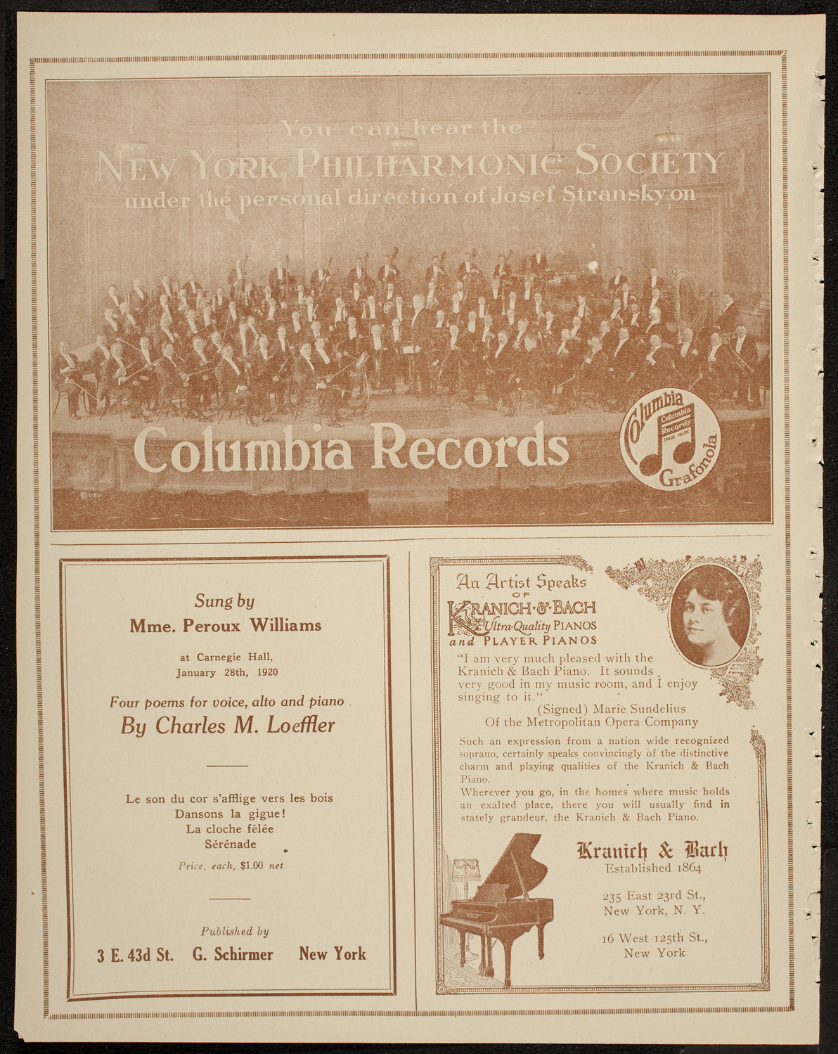 Lecture by Sir Oliver Lodge, February 9, 1920, program page 6