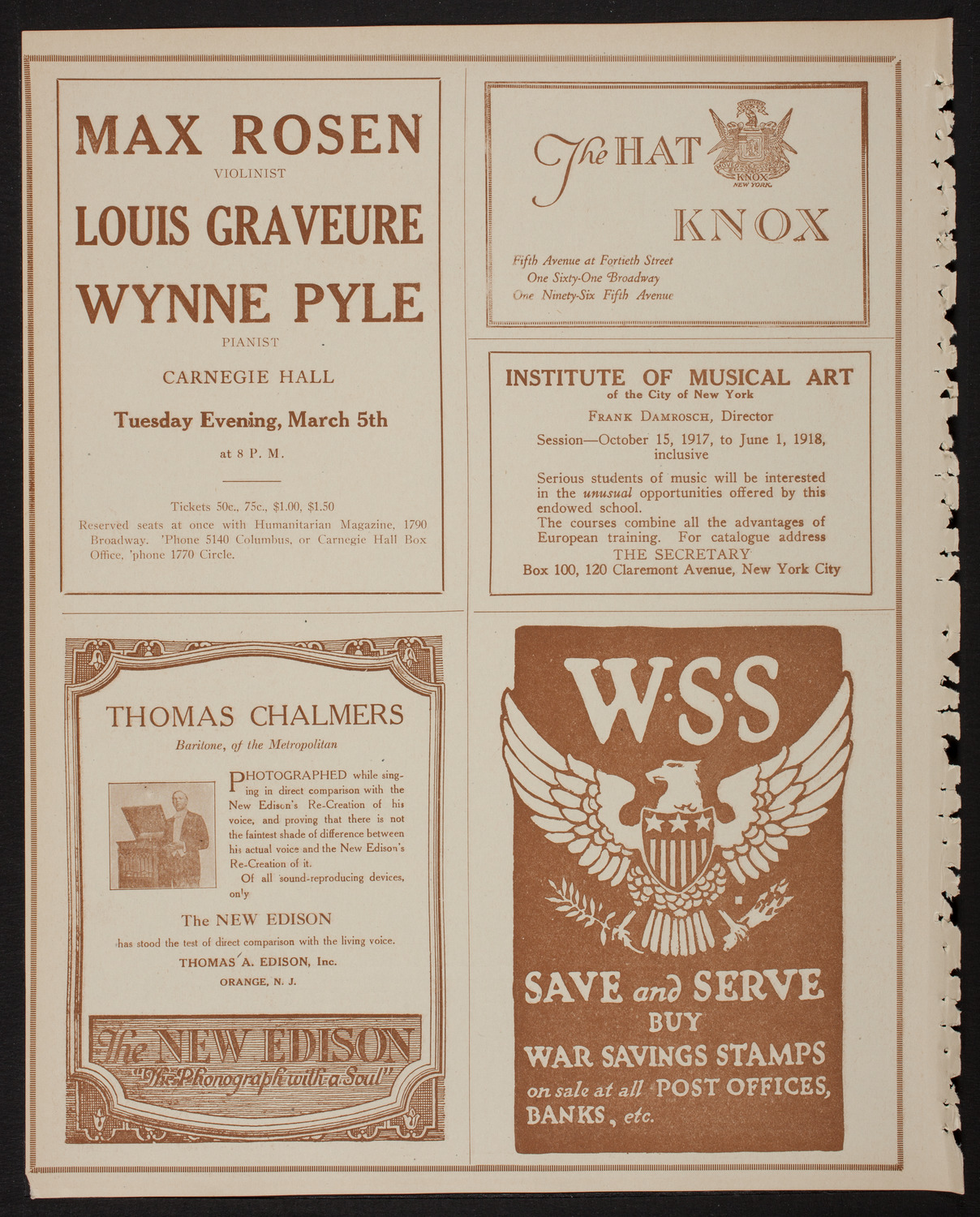 Frieda Hempel, Soprano, February 26, 1918, program page 2