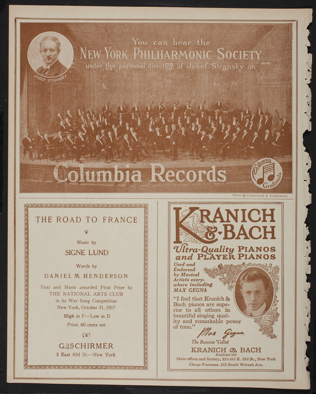 Lecture by Private Harold R. Peat, January 11, 1918, program page 6
