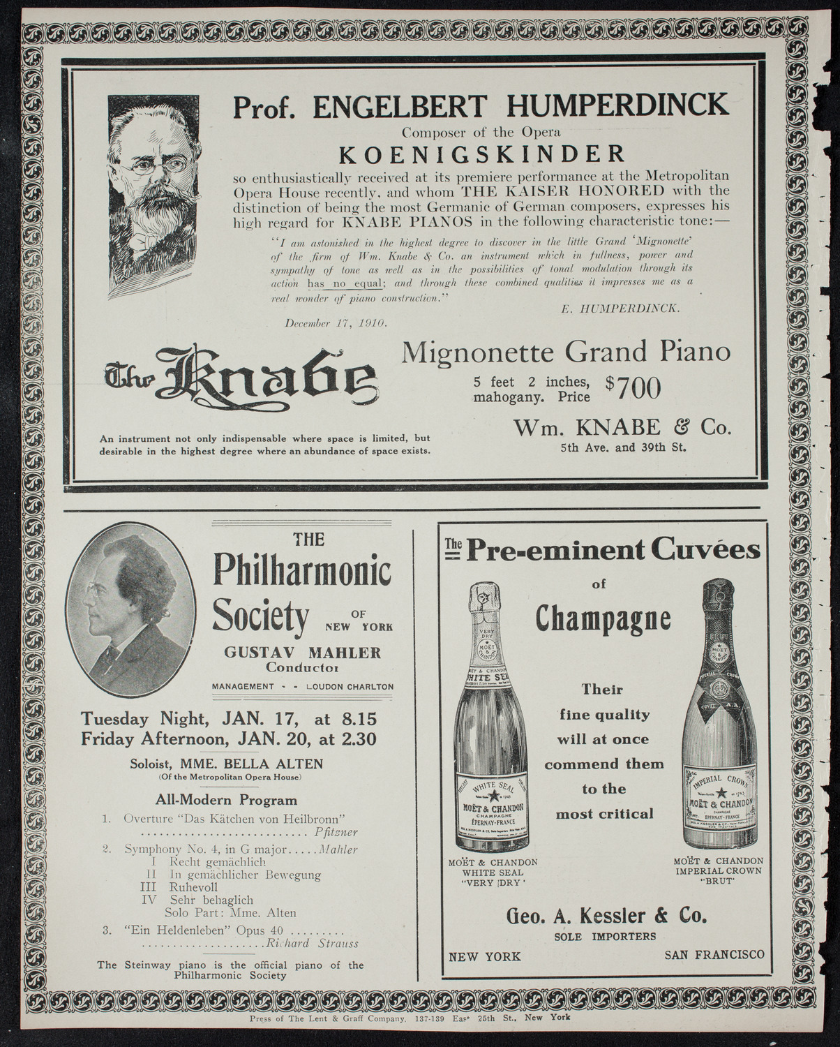 Burton Holmes Travelogue: Munich and Bavaria, January 15, 1911, program page 12