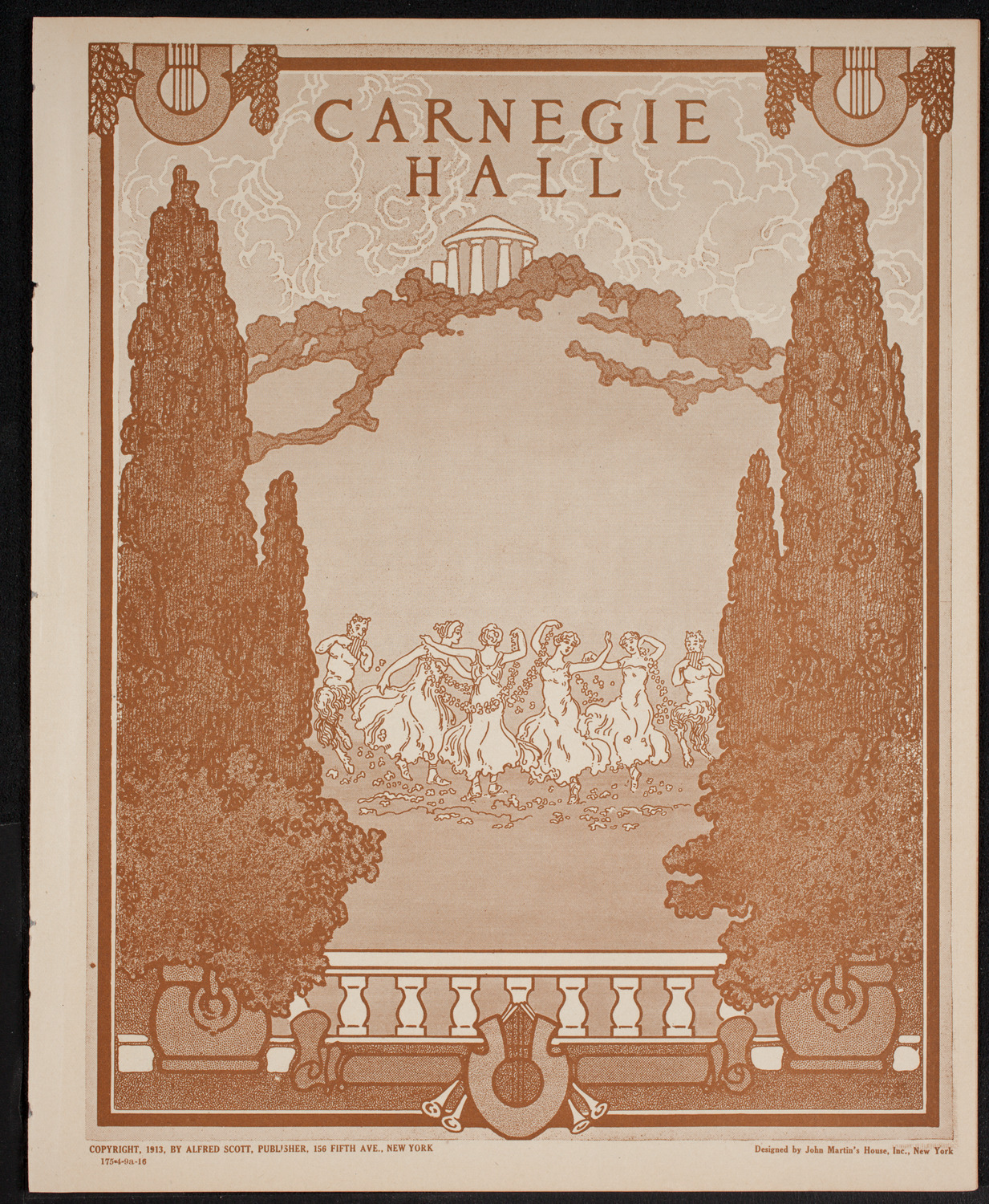 Fritz Kreisler, Violin, April 9, 1916, program page 1