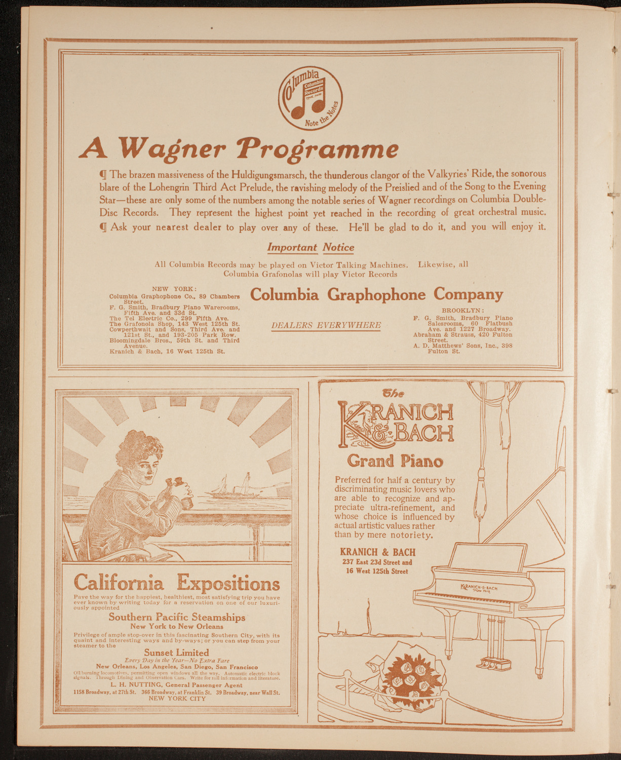 New York Philharmonic, February 11, 1915, program page 6