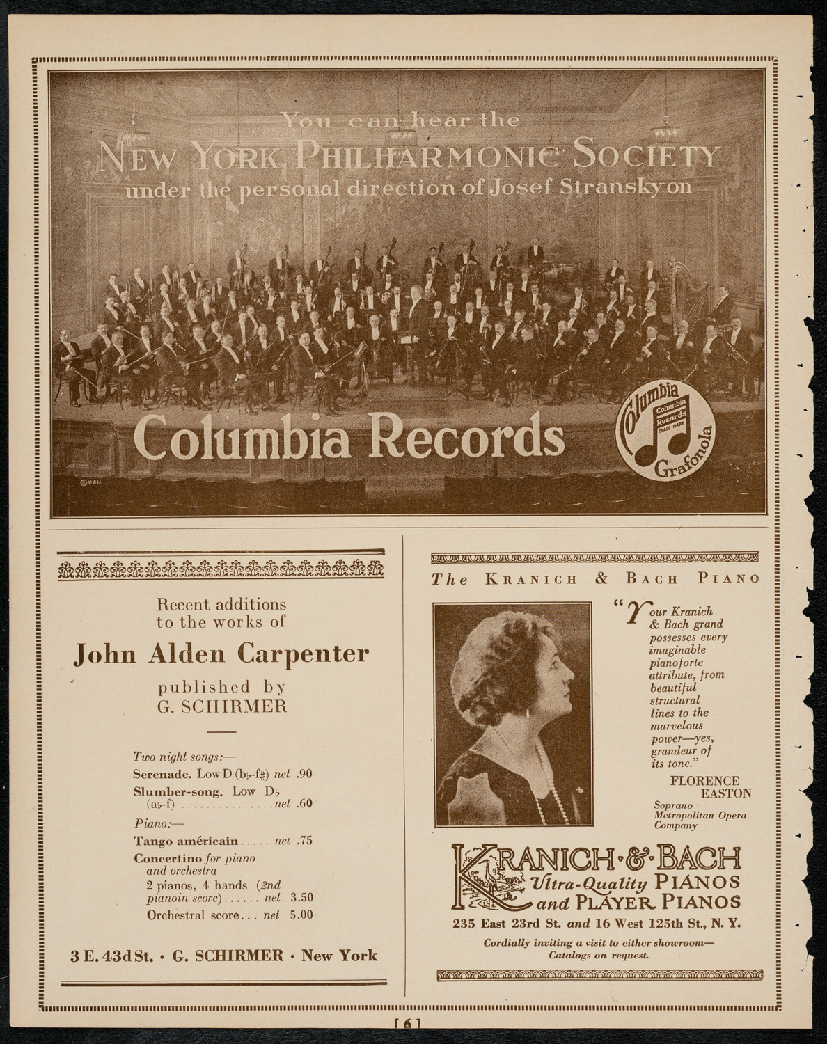 Toronto Mendelssohn Choir, April 4, 1922, program page 6