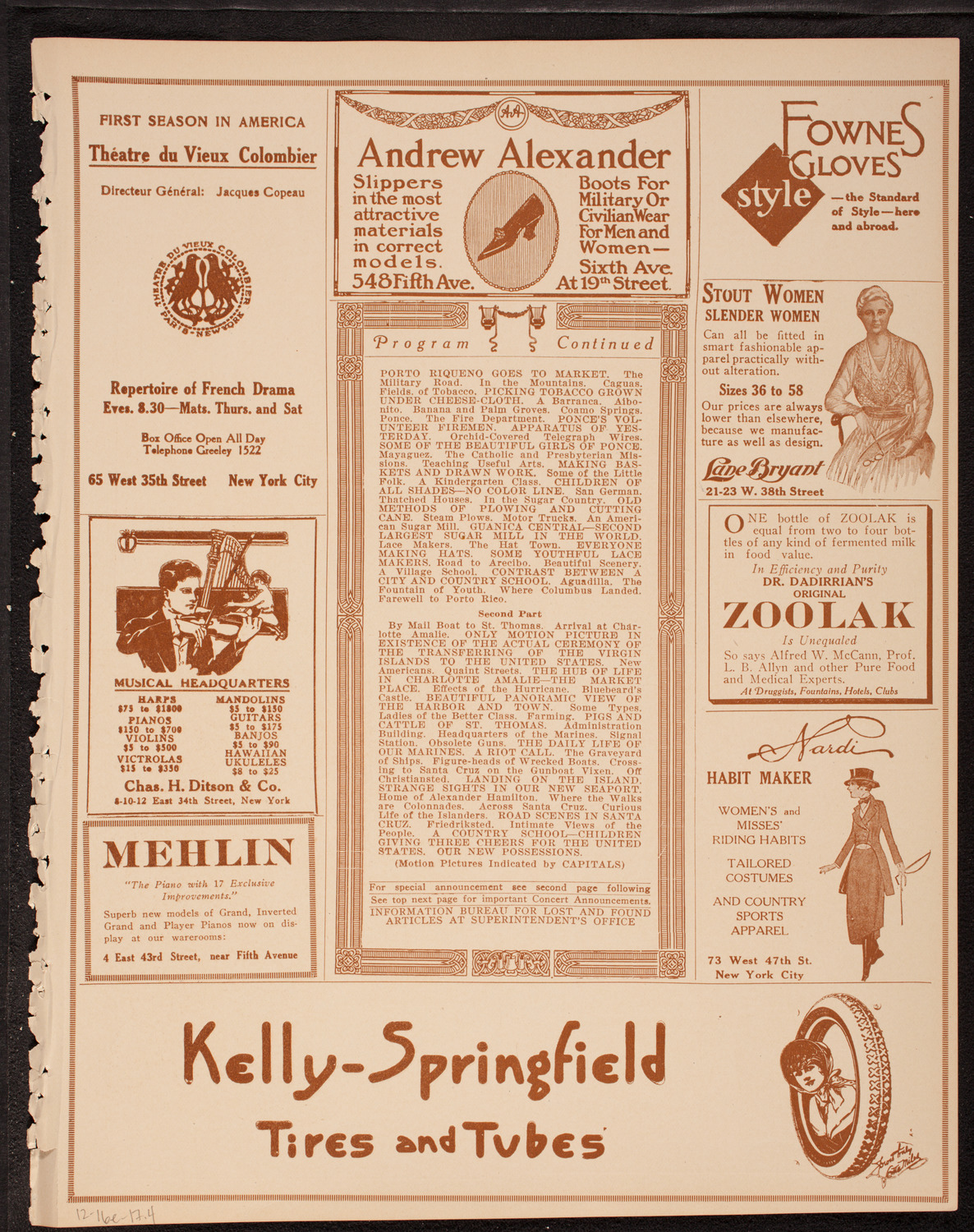 Newman Traveltalks: Our West Indies, December 16, 1917, program page 7