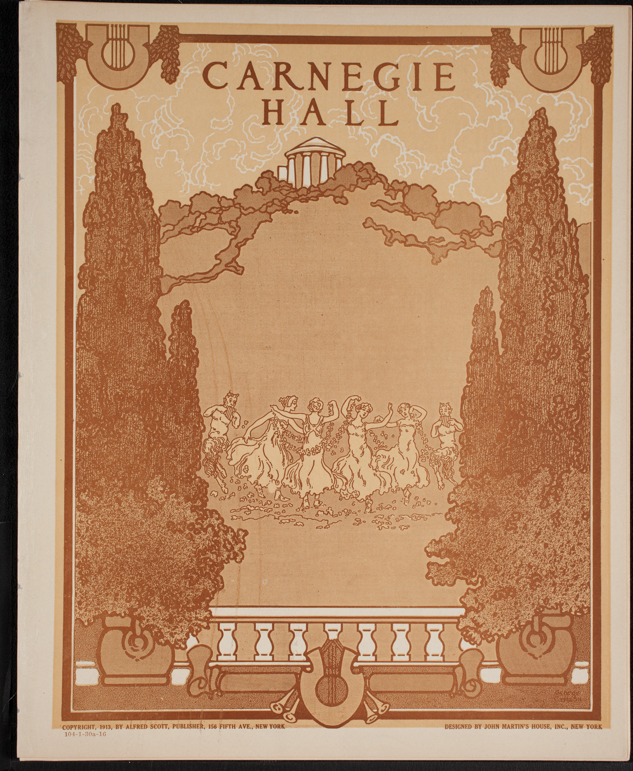 New York Philharmonic, January 30, 1916, program page 1