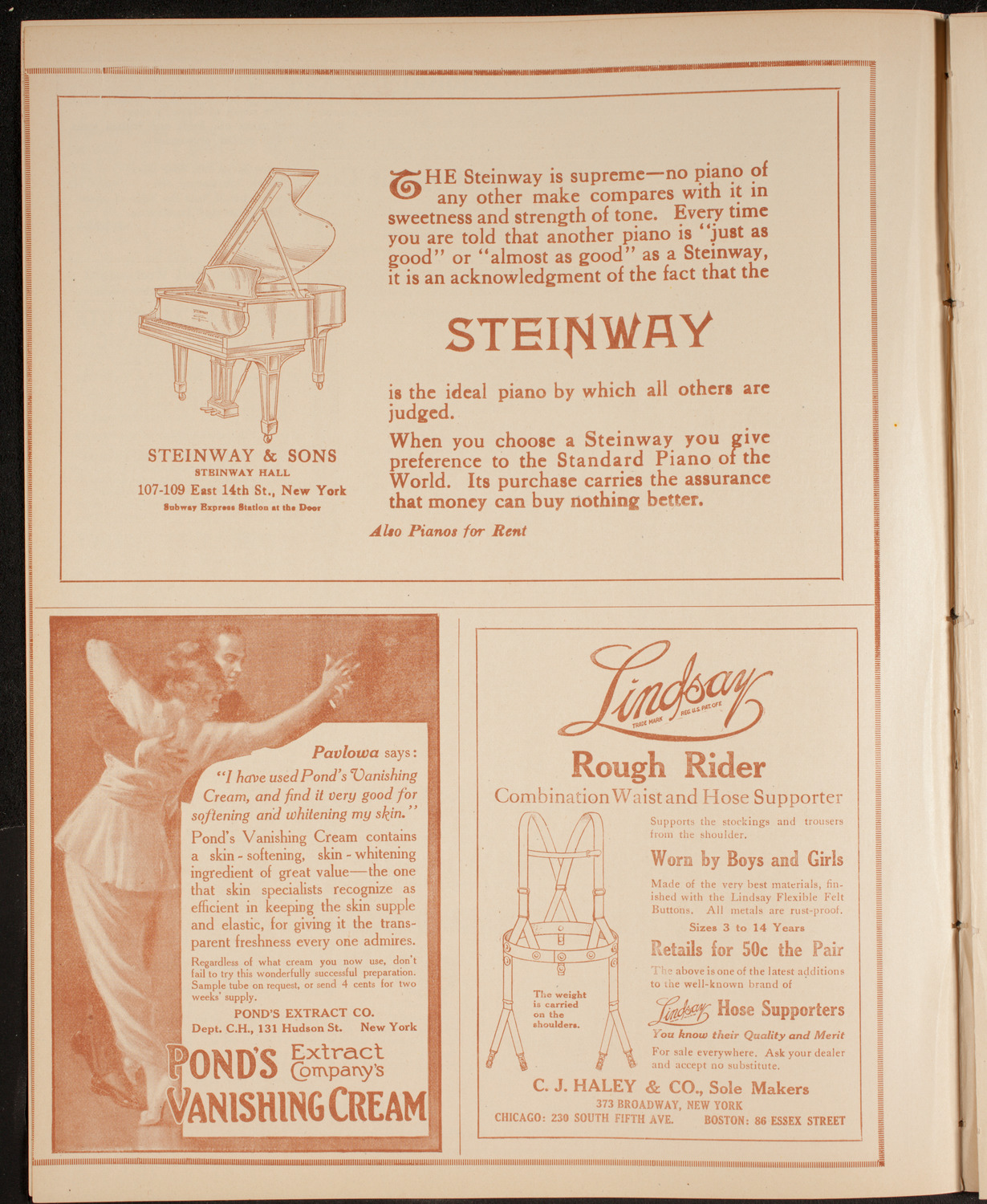 United Swedish Singing Societies of New York, December 26, 1914, program page 4
