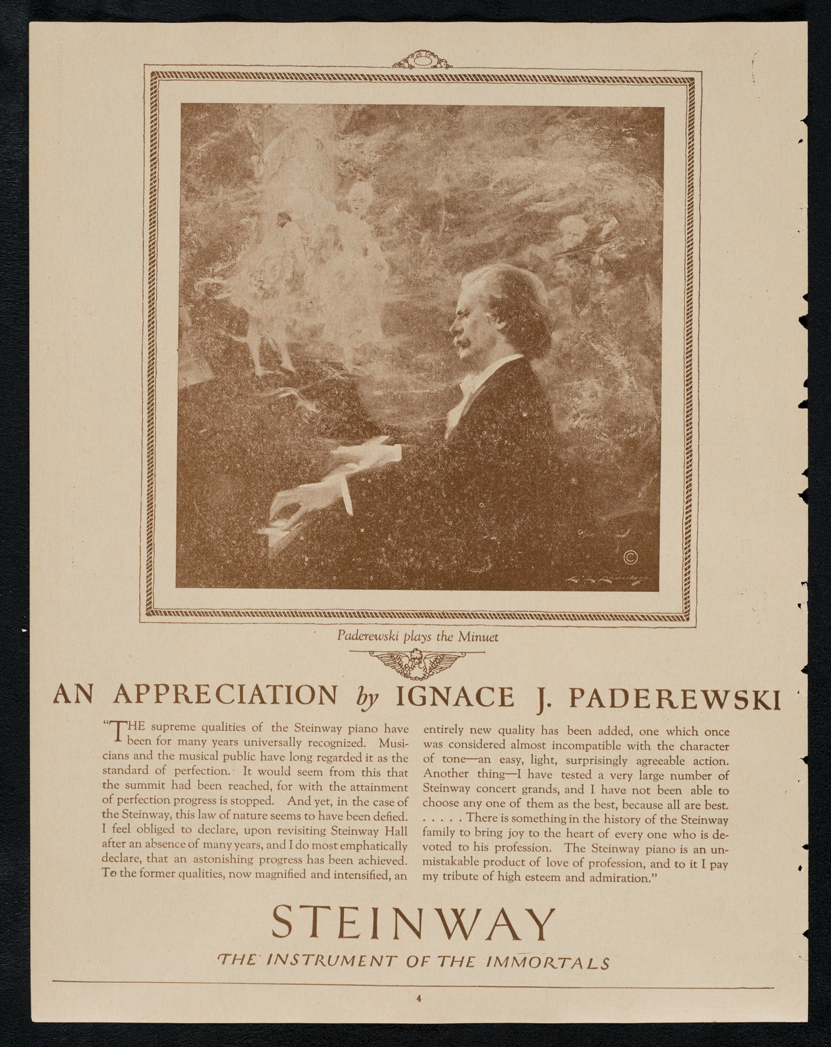 Mischa Elman, Violin, with Orchestra, May 20, 1923, program page 4