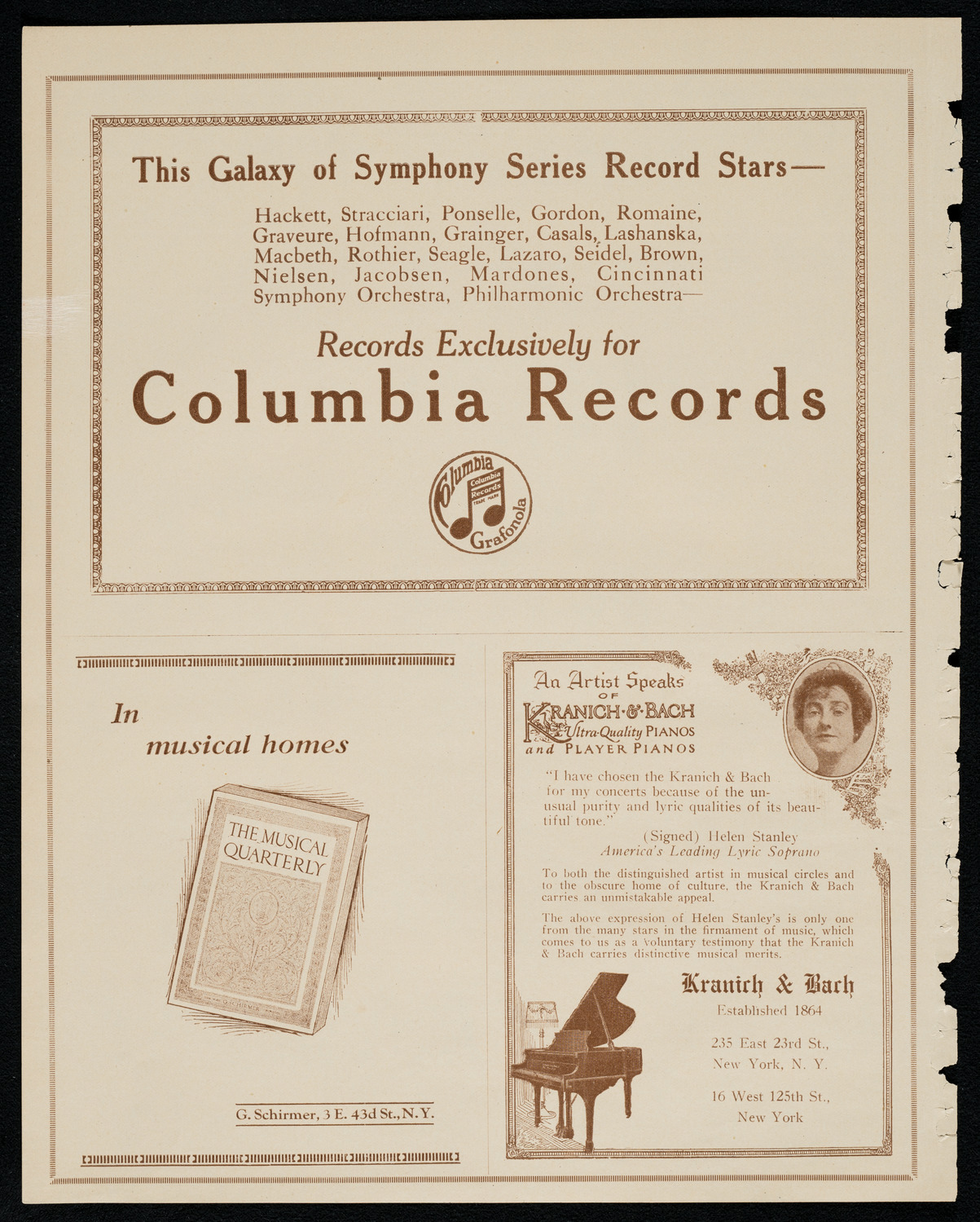 National Symphony Orchestra, November 2, 1920, program page 6