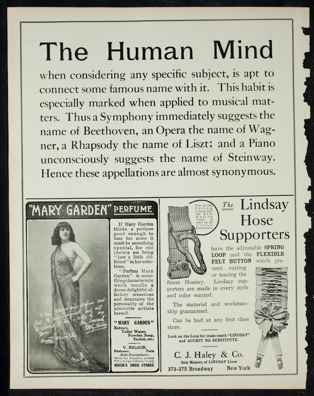 Russian Symphony Society of New York, December 1, 1910, program page 4