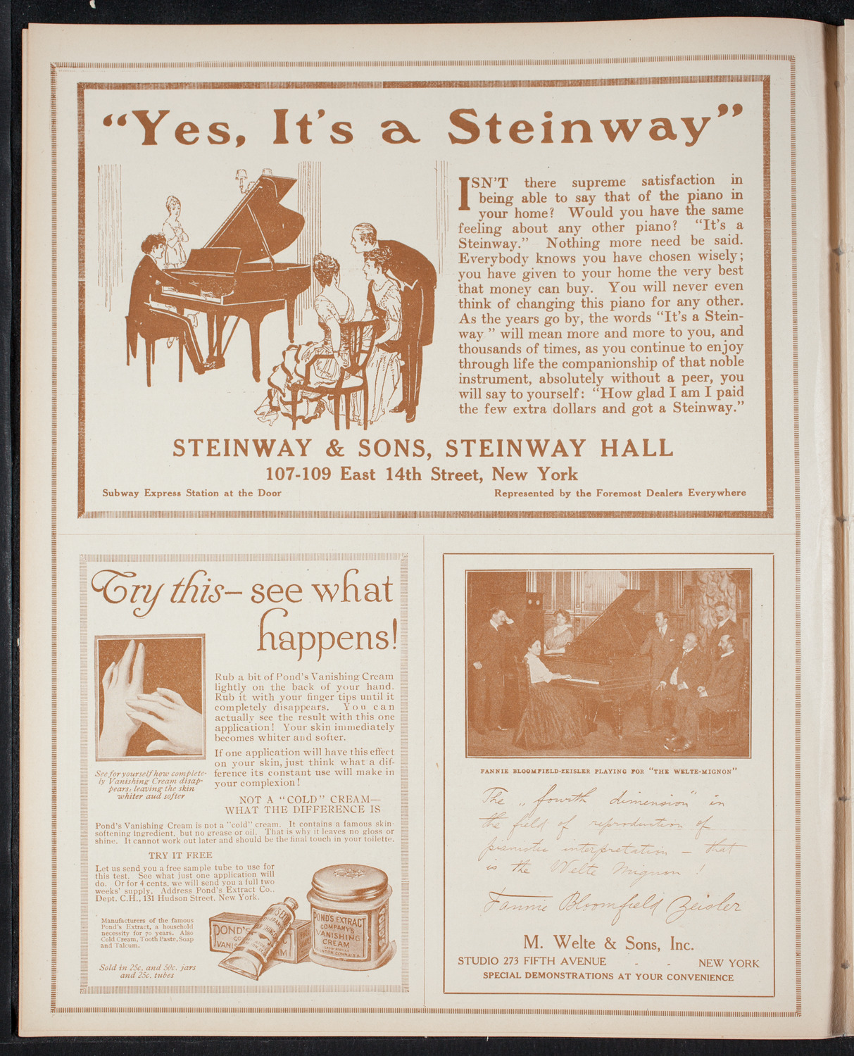 Elmendorf Lecture: Switzerland, November 22, 1915, program page 4