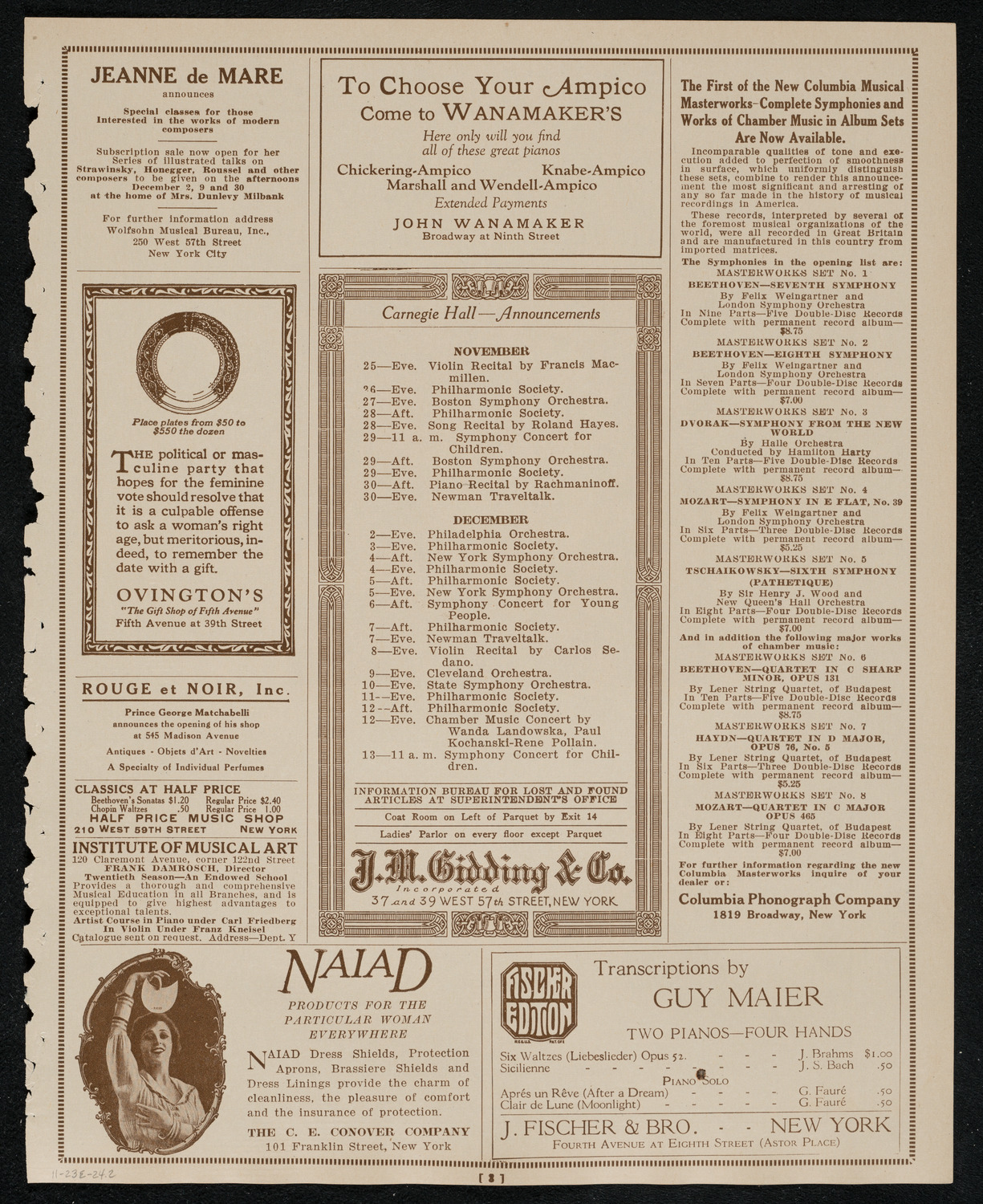 Newman Traveltalks: Burma, November 23, 1924, program page 3