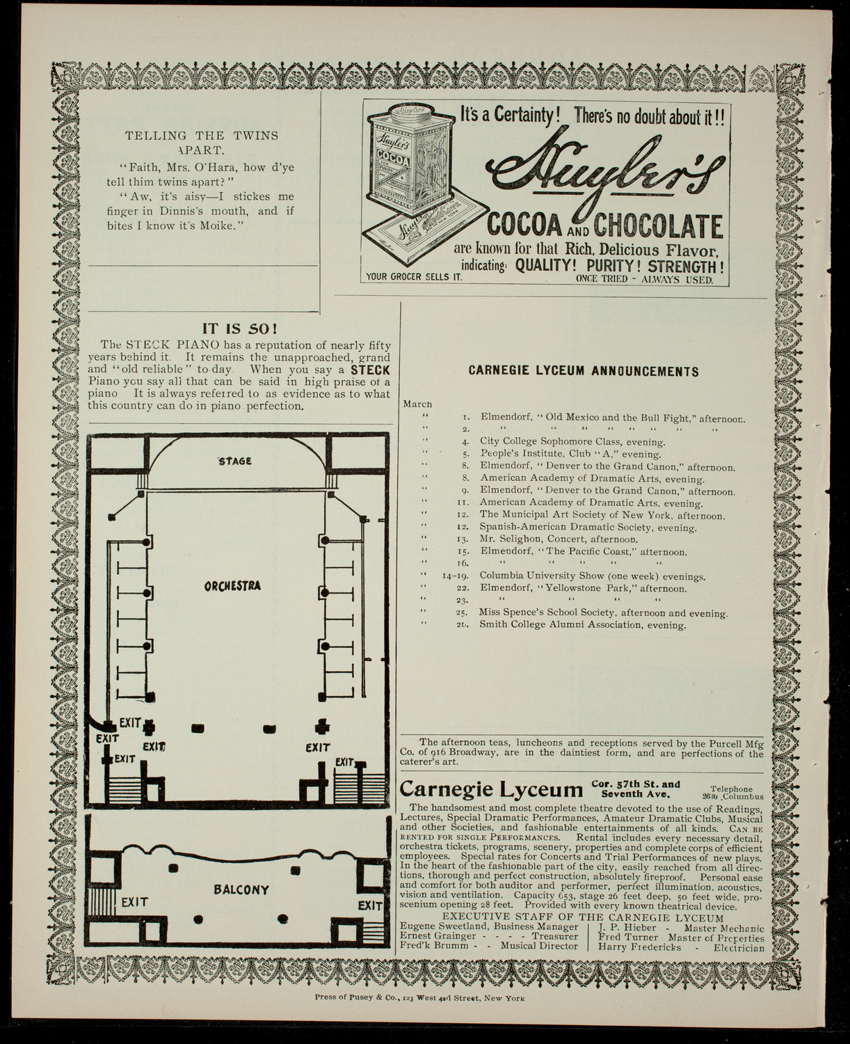Young Folks' League of the Y.W.H.A. presents "The Climbers", February 27, 1904, program page 4