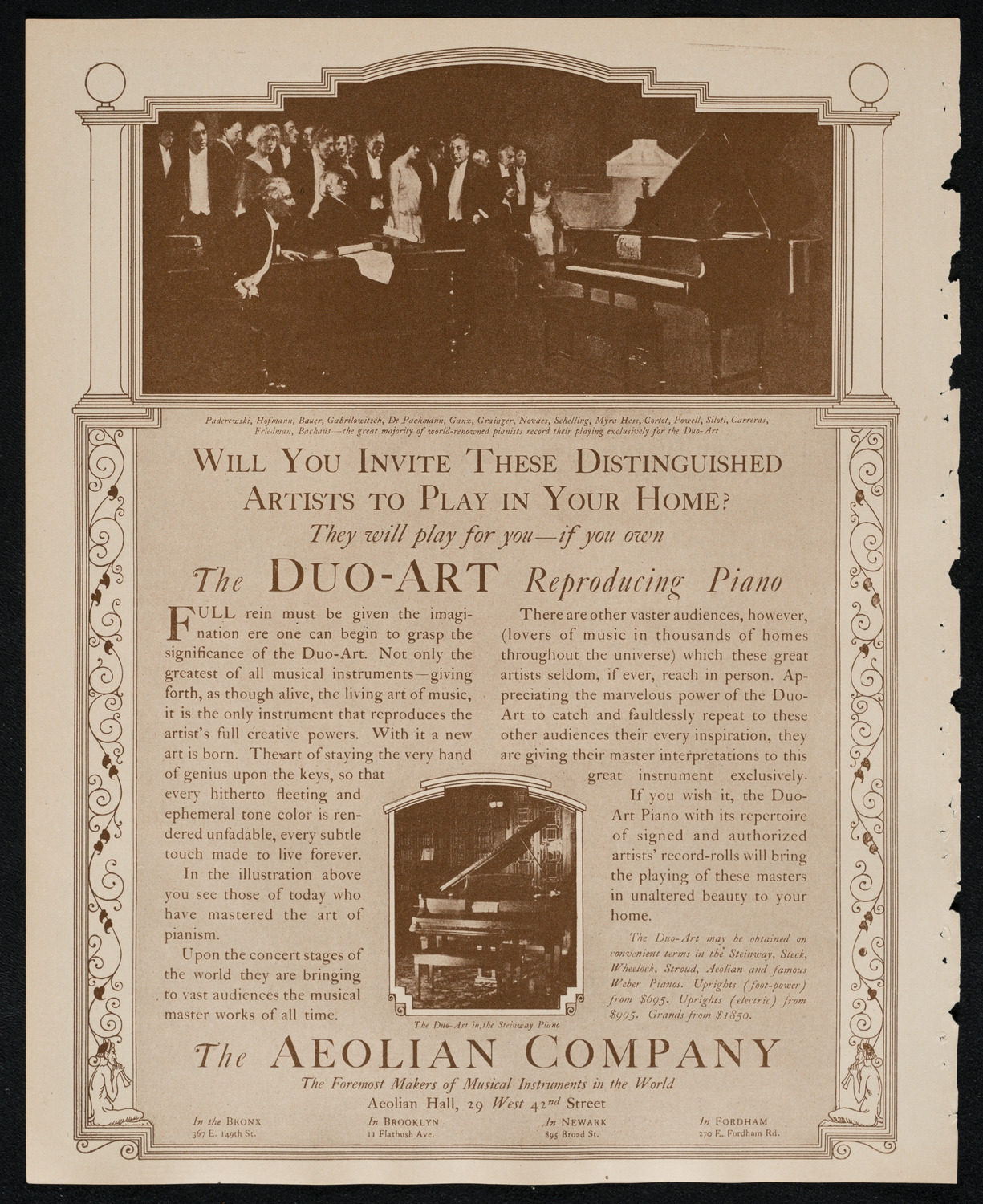 Reinald Werrenrath, Baritone, November 9, 1924, program page 2