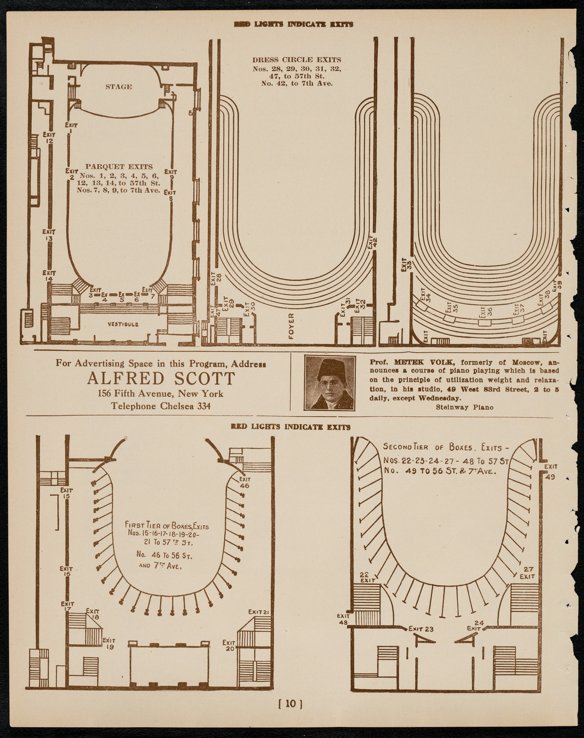 Sergei Rachmaninoff, Piano, February 14, 1922, program page 10