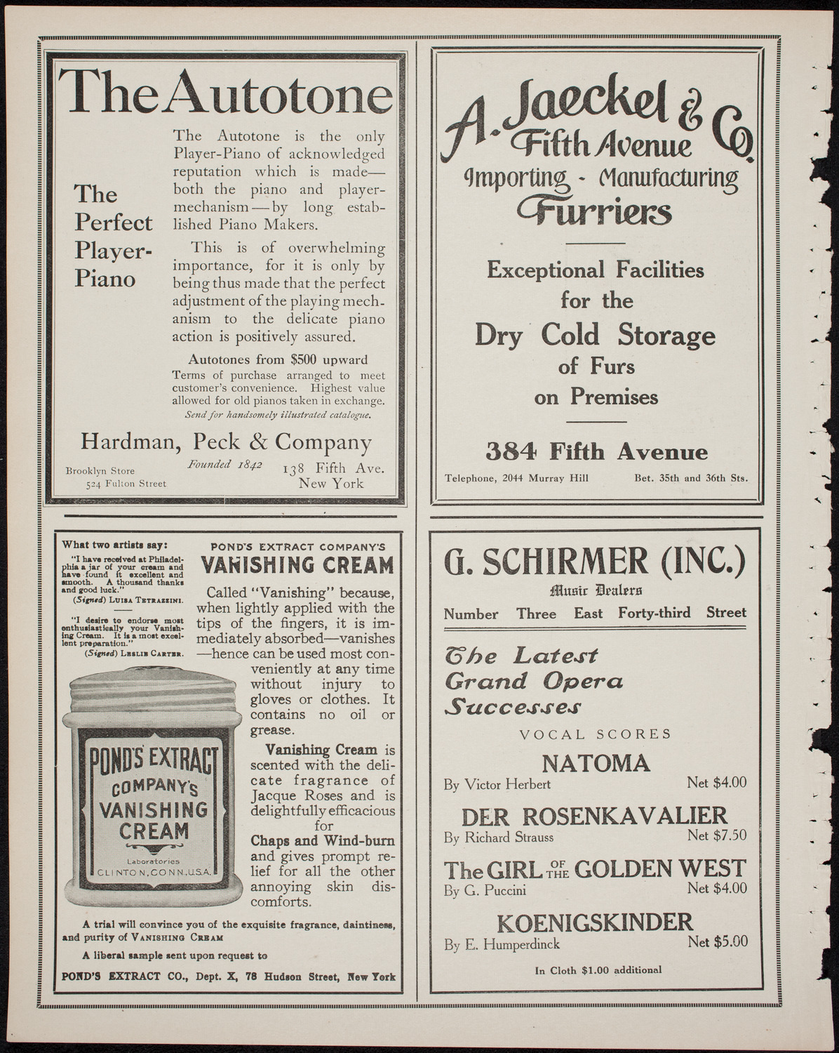 People's Symphony Concert, March 26, 1911, program page 8
