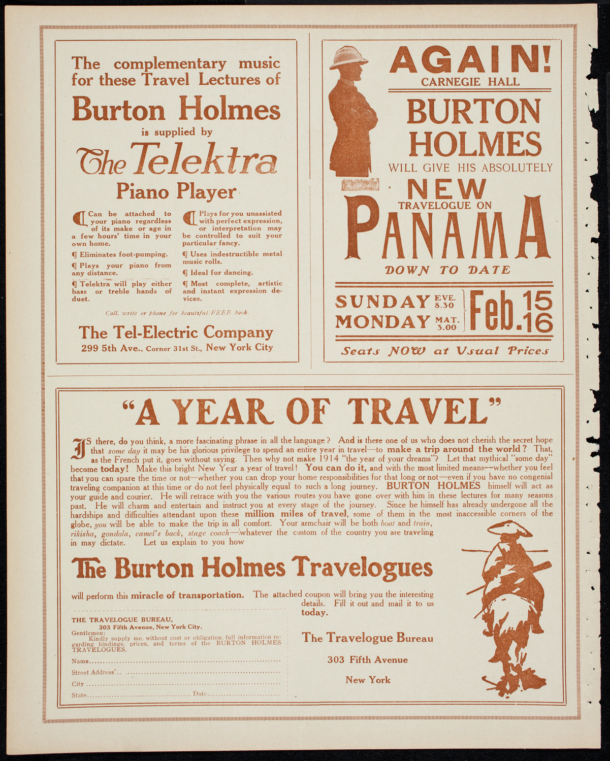 Burton Holmes Travelogue: China in 1913, February 2, 1914, program page 8