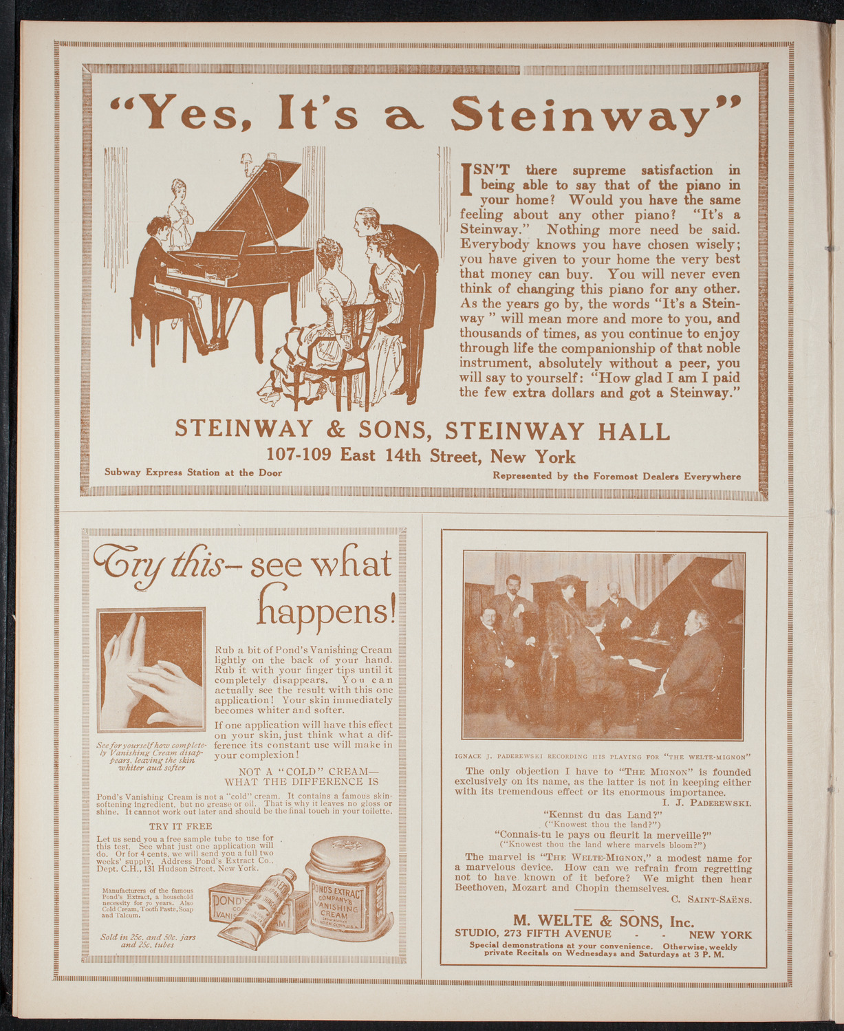 New York Philharmonic, December 9, 1915, program page 4