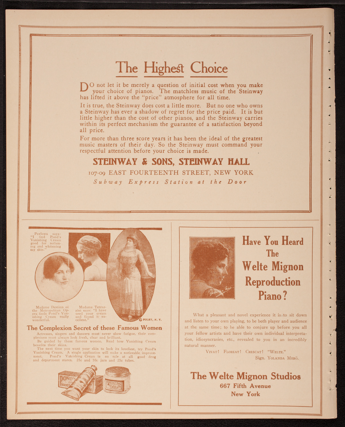 Intercollegiate Glee Club Contest, March 3, 1917, program page 4