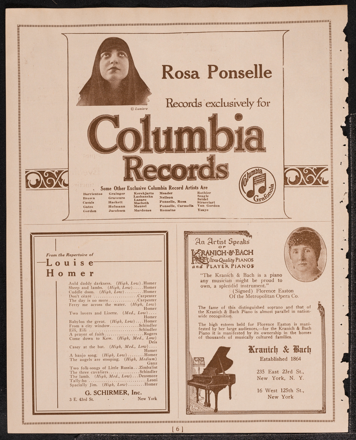 The Open Door—A Negro Pageant with Music, November 22, 1921, program page 6