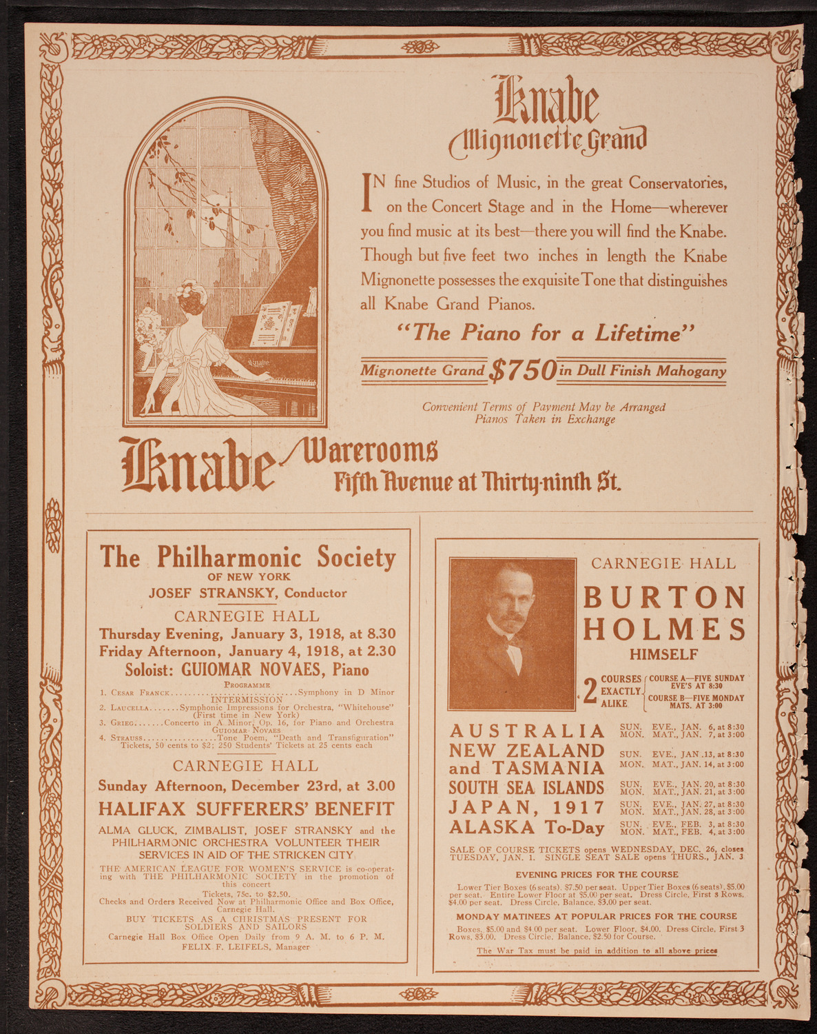 Newman Traveltalks: Our West Indies, December 17, 1917, program page 12