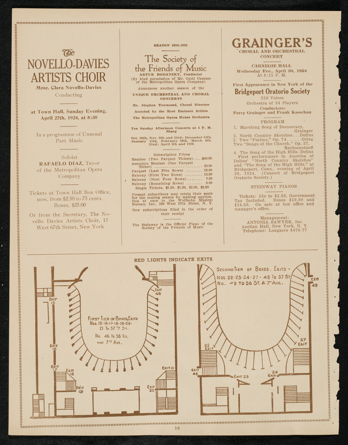 Minneapolis Symphony Orchesta, April 14, 1924, program page 10