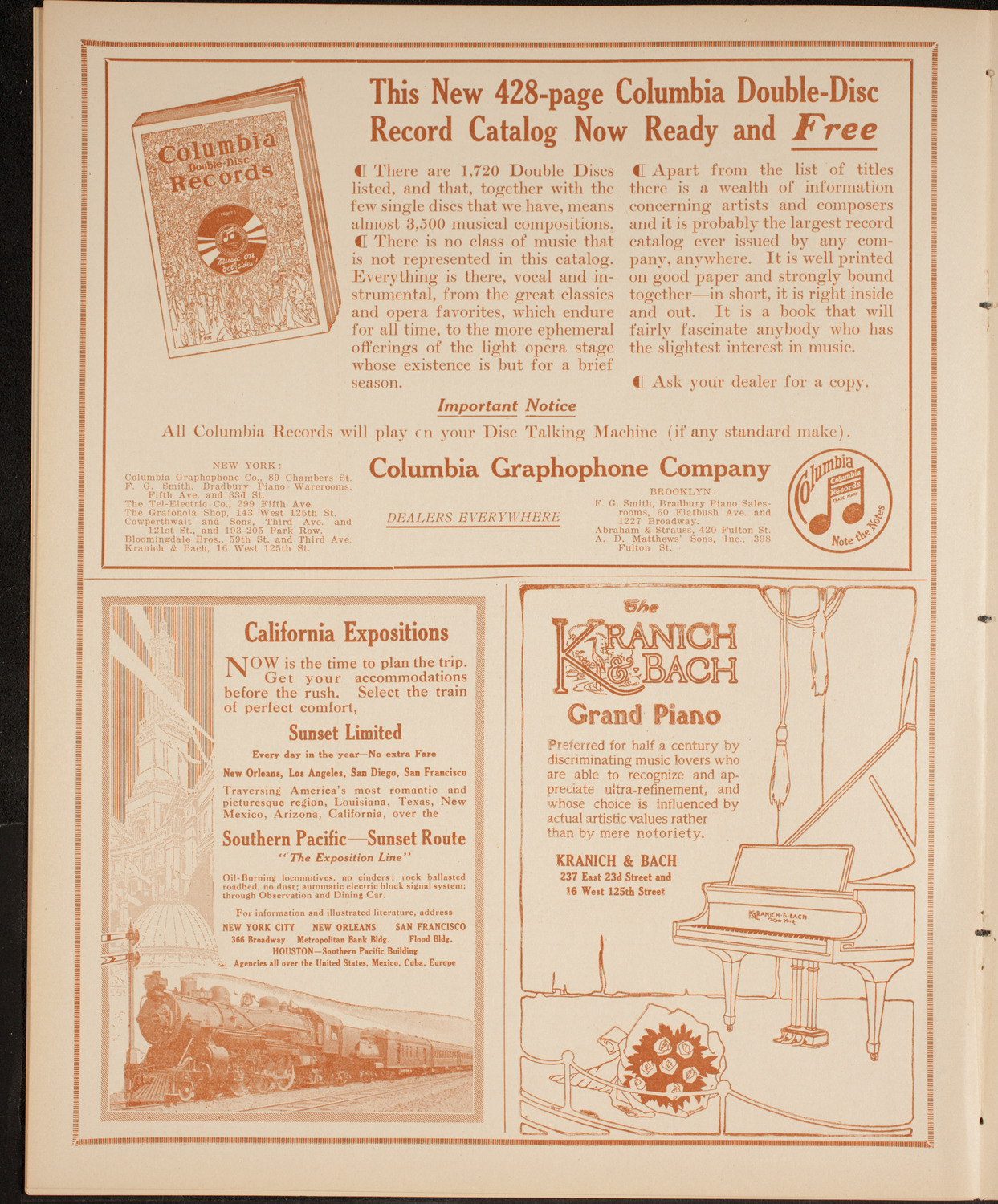New York Philharmonic, February 21, 1915, program page 6