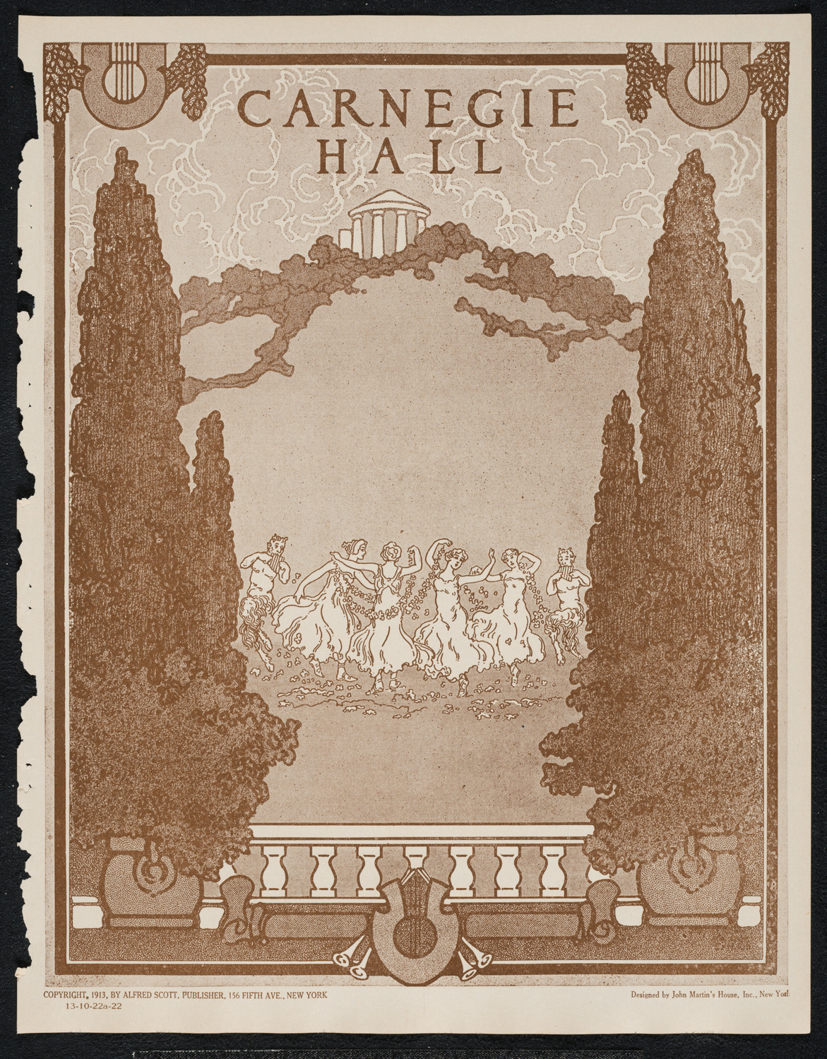 Reinald Werrenrath, Baritone, October 22, 1922, program page 1