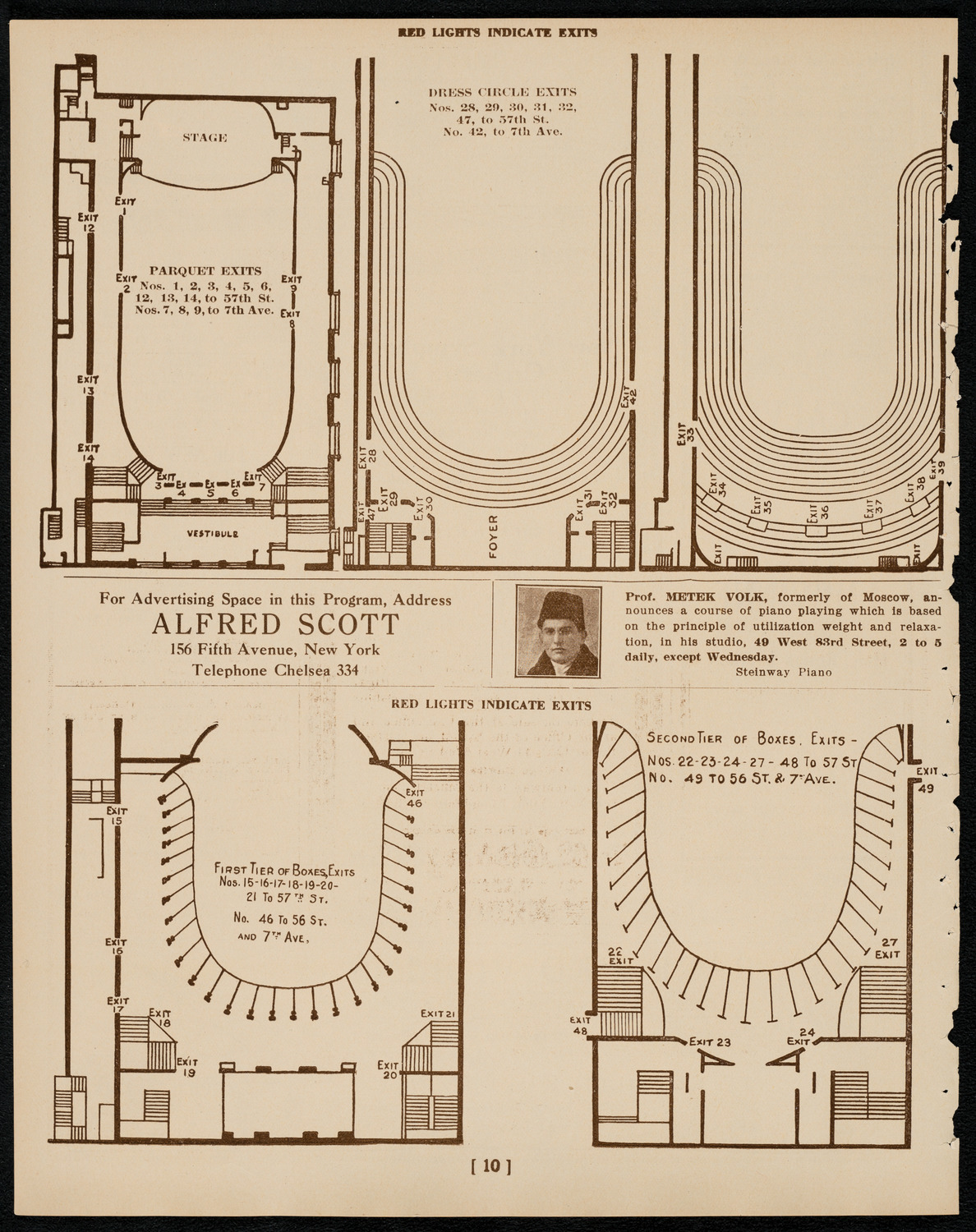 Philadelphia Orchestra, January 3, 1922, program page 10