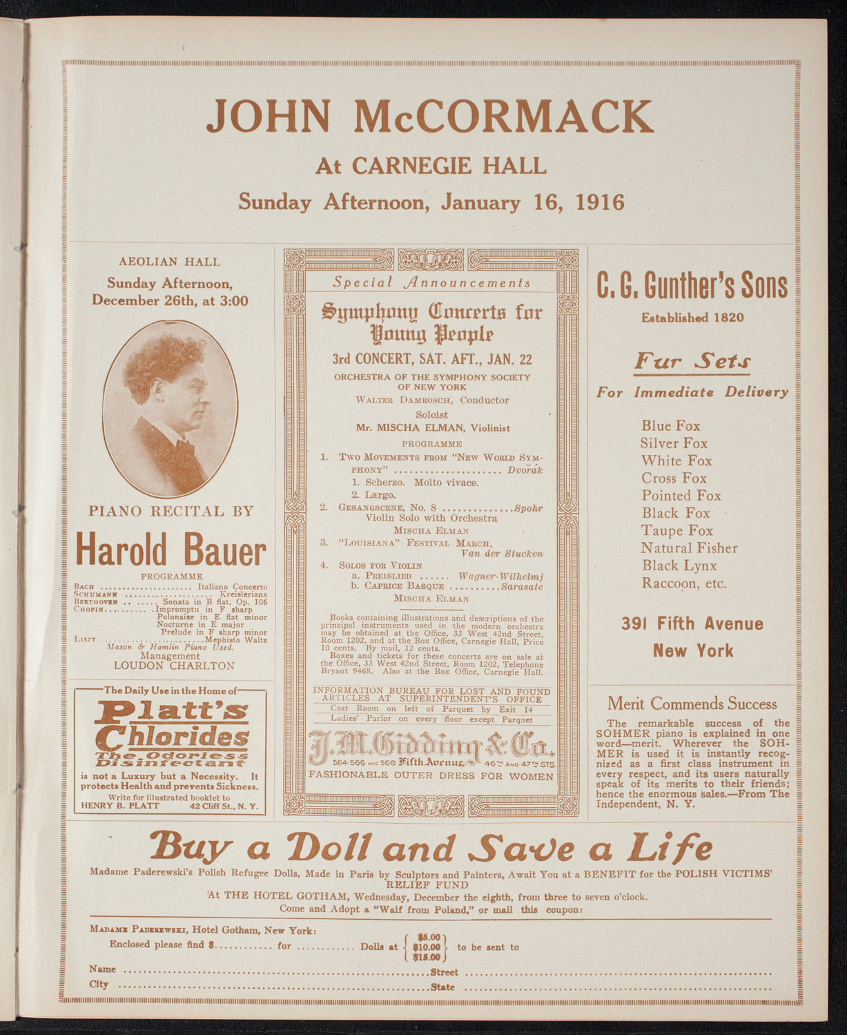 New York Banks' Glee Club, December 18, 1915, program page 9
