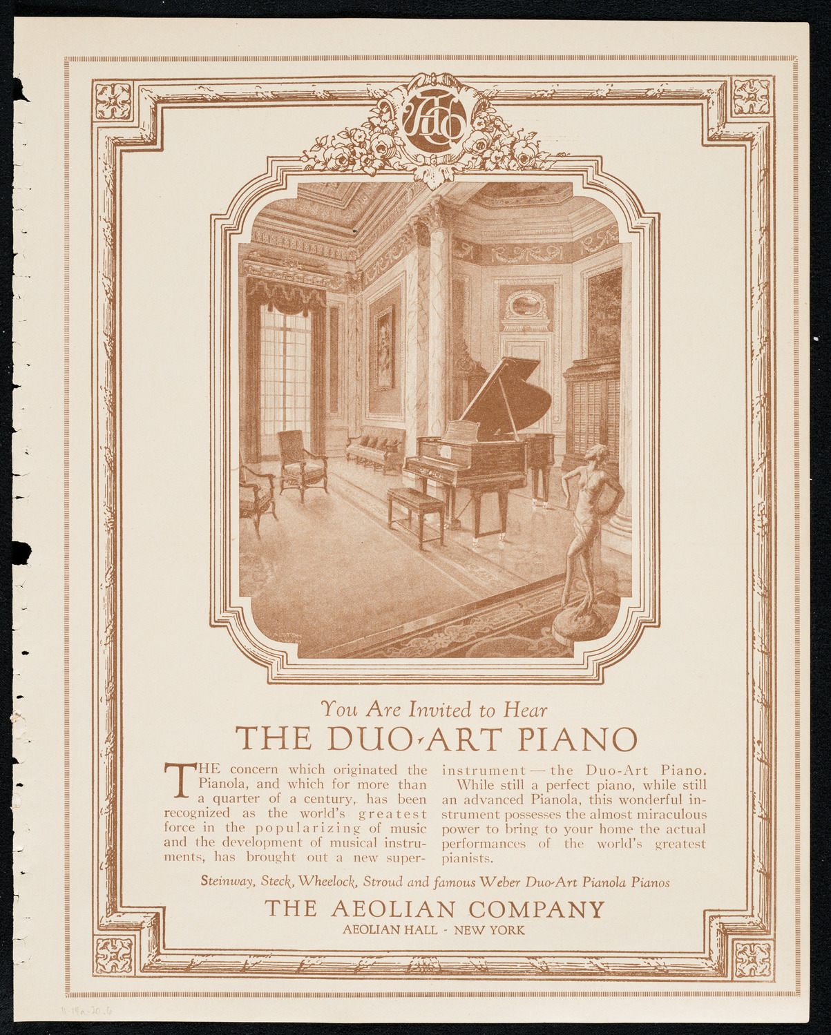 Reinald Werrenrath, Baritone, November 14, 1920, program page 11