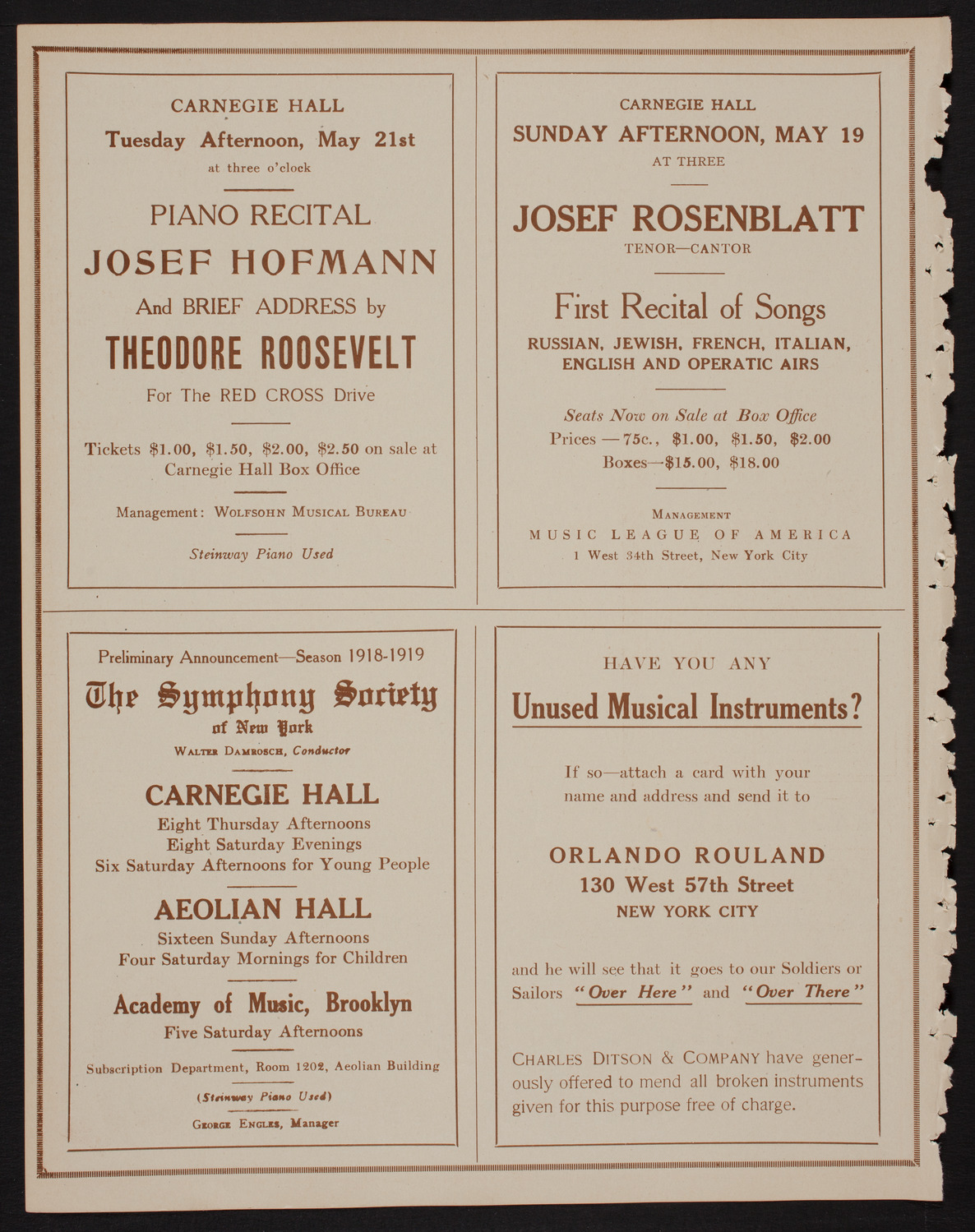 Meeting: American Geographical Society of New York, May 15, 1918, program page 8