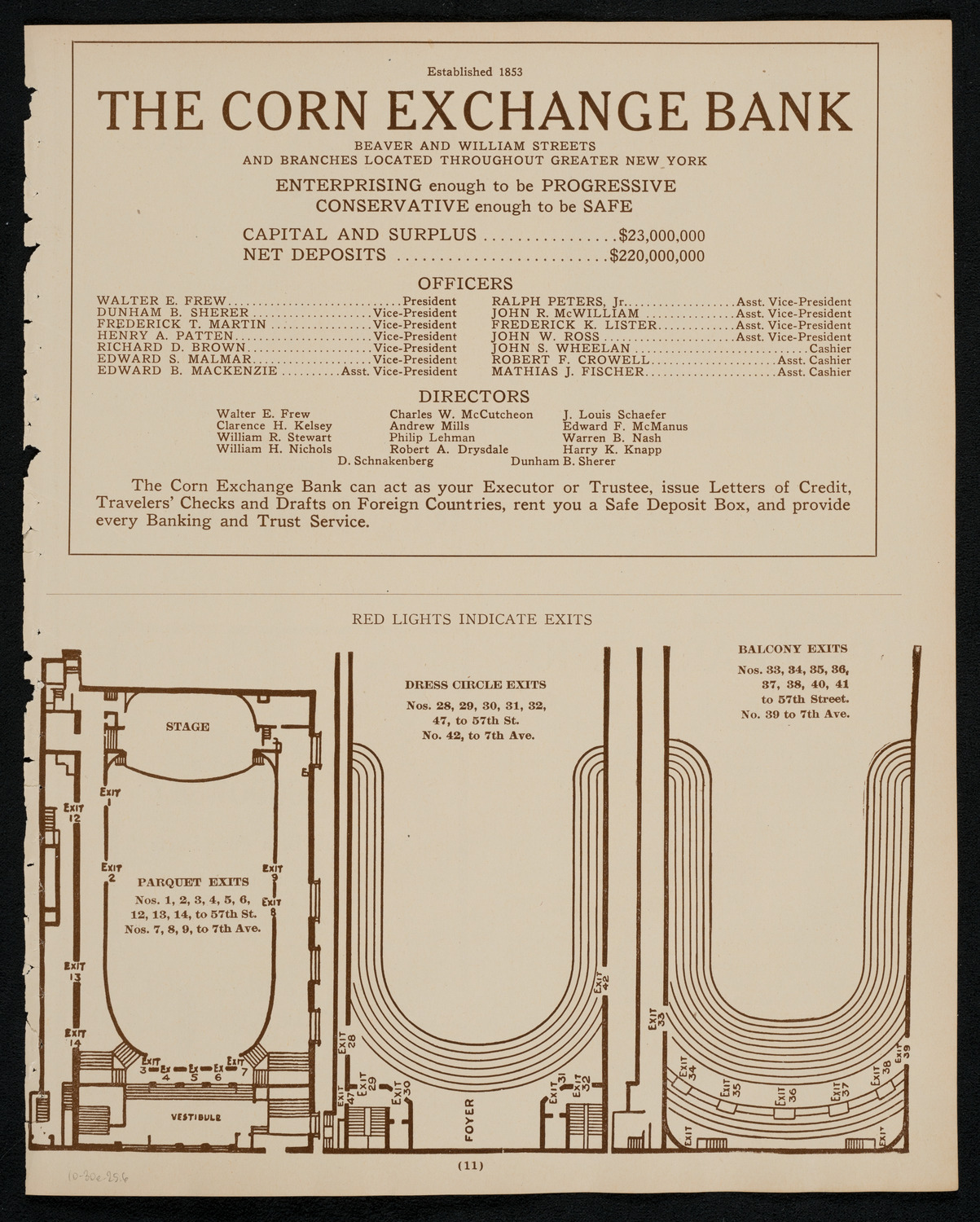 New York Symphony Orchestra, October 30, 1925, program page 11