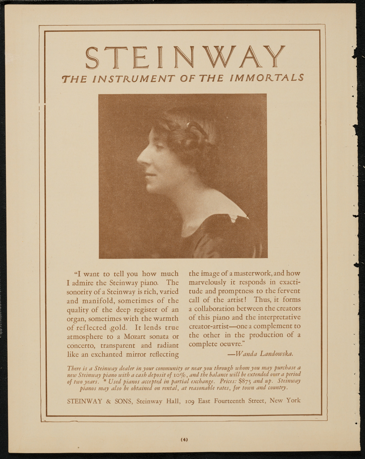 Meeting: Columbia Presbyterian Medical Center, April 30, 1925, program page 4