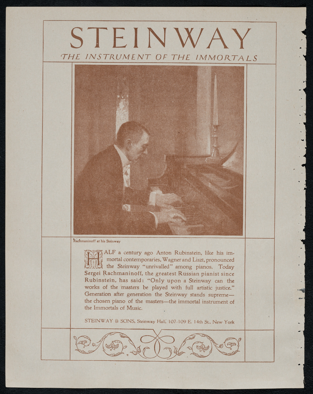 National Symphony Orchestra, February 21, 1921, program page 4