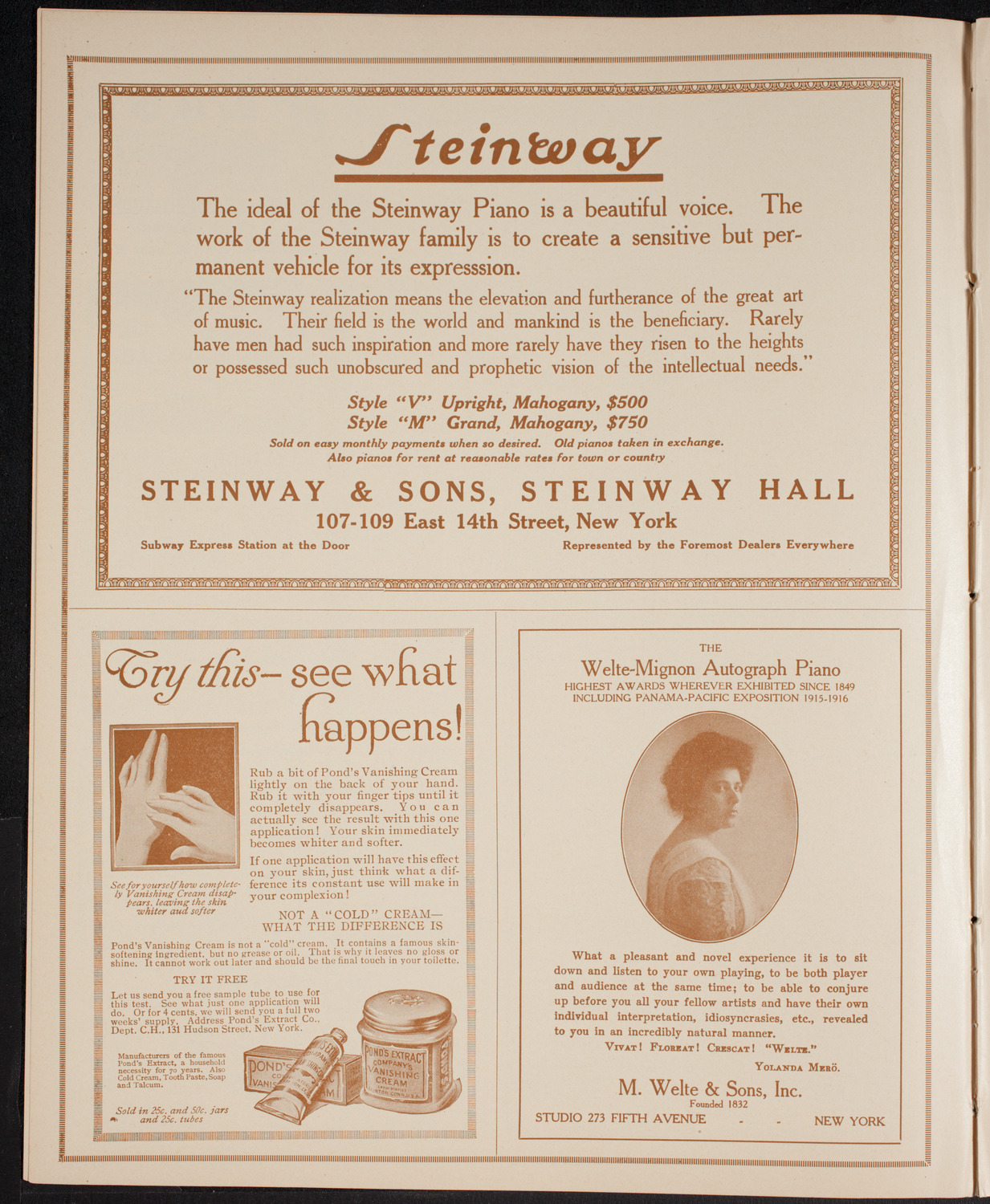Benefit: The Laymen's League for Retreats and Social Studies, February 28, 1916, program page 4
