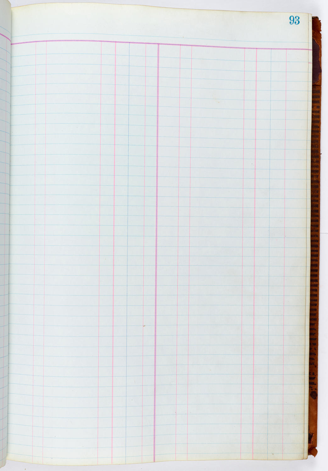 Music Hall Accounting Ledger, volume 1, page 93