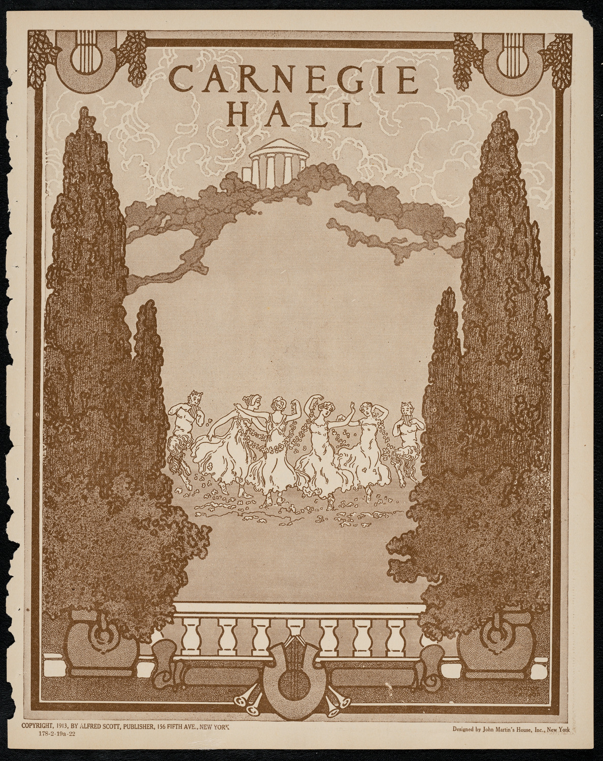 New York Philharmonic, February 19, 1922, program page 1